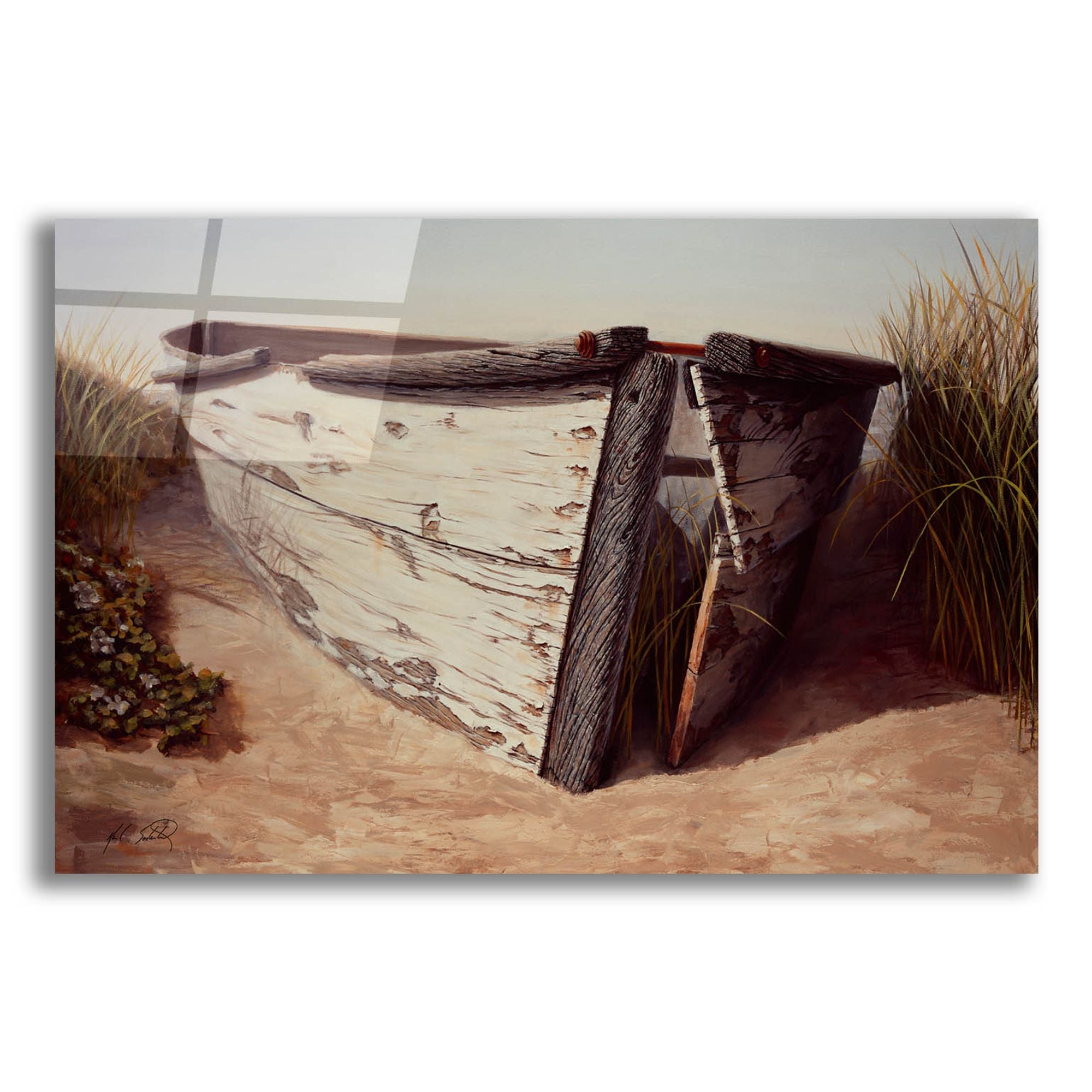 Epic Art ' White Boat II' by Karl Soderlund, Acrylic Glass Wall Art ...