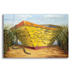 Epic Art ' Yellow and Orange Rowboat' by Karl Soderlund, Acrylic Glass Wall Art