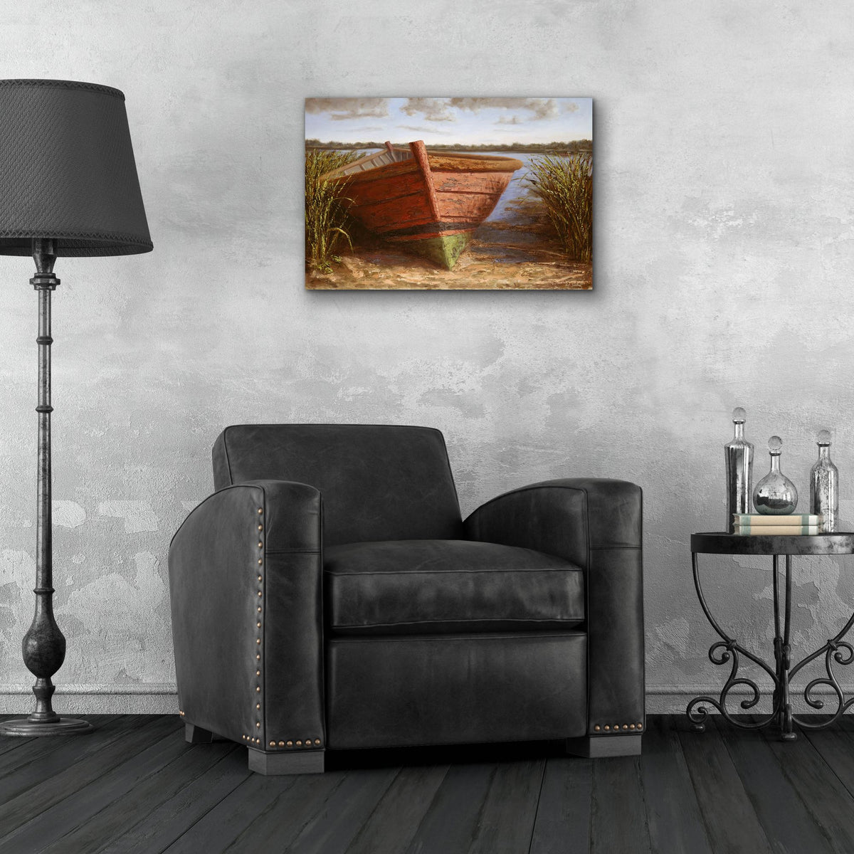 Epic Art ' Nantucket Red' by Karl Soderlund, Acrylic Glass Wall Art,24x16