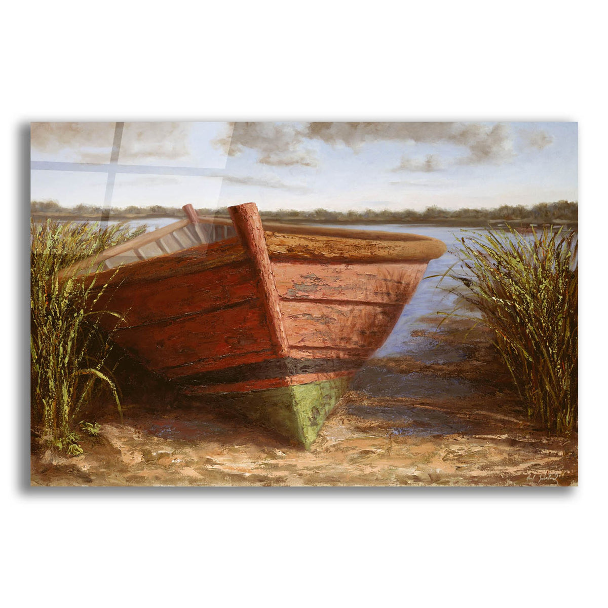 Epic Art ' Nantucket Red' by Karl Soderlund, Acrylic Glass Wall Art