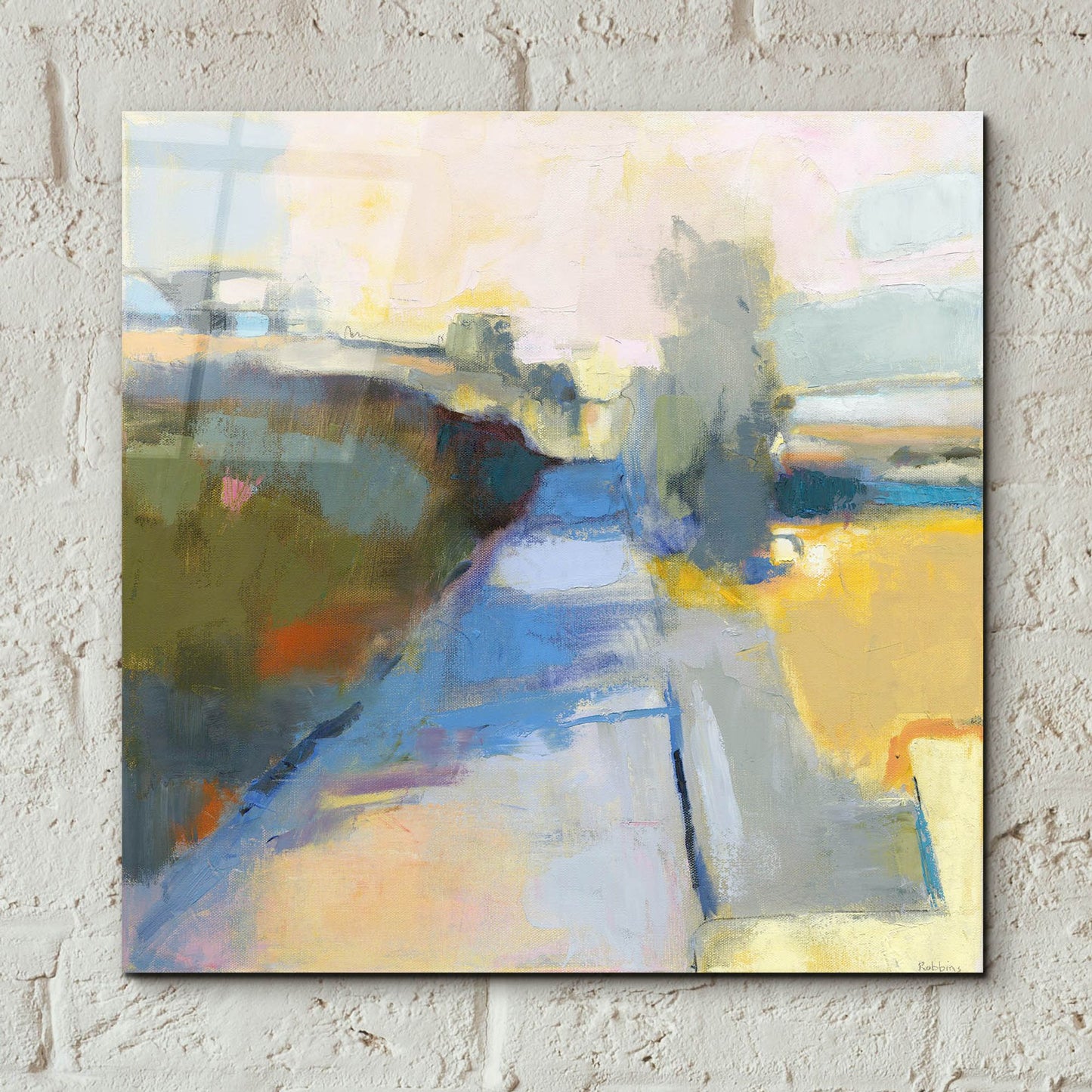 Epic Art ' Marginal Way' by Kathleen Robbins, Acrylic Glass Wall Art,12x12