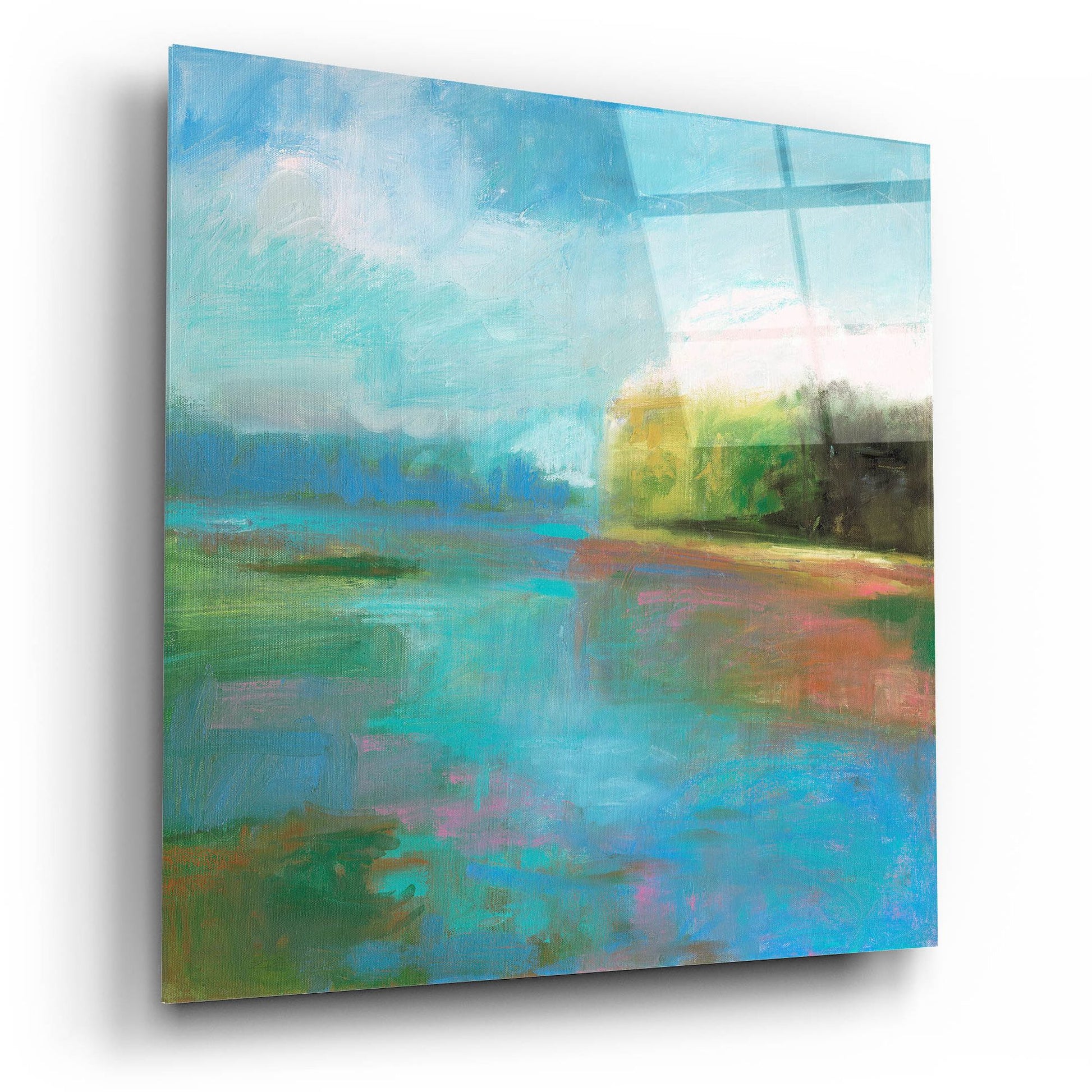 Epic Art ' Mill Pond' by Kathleen Robbins, Acrylic Glass Wall Art,12x12