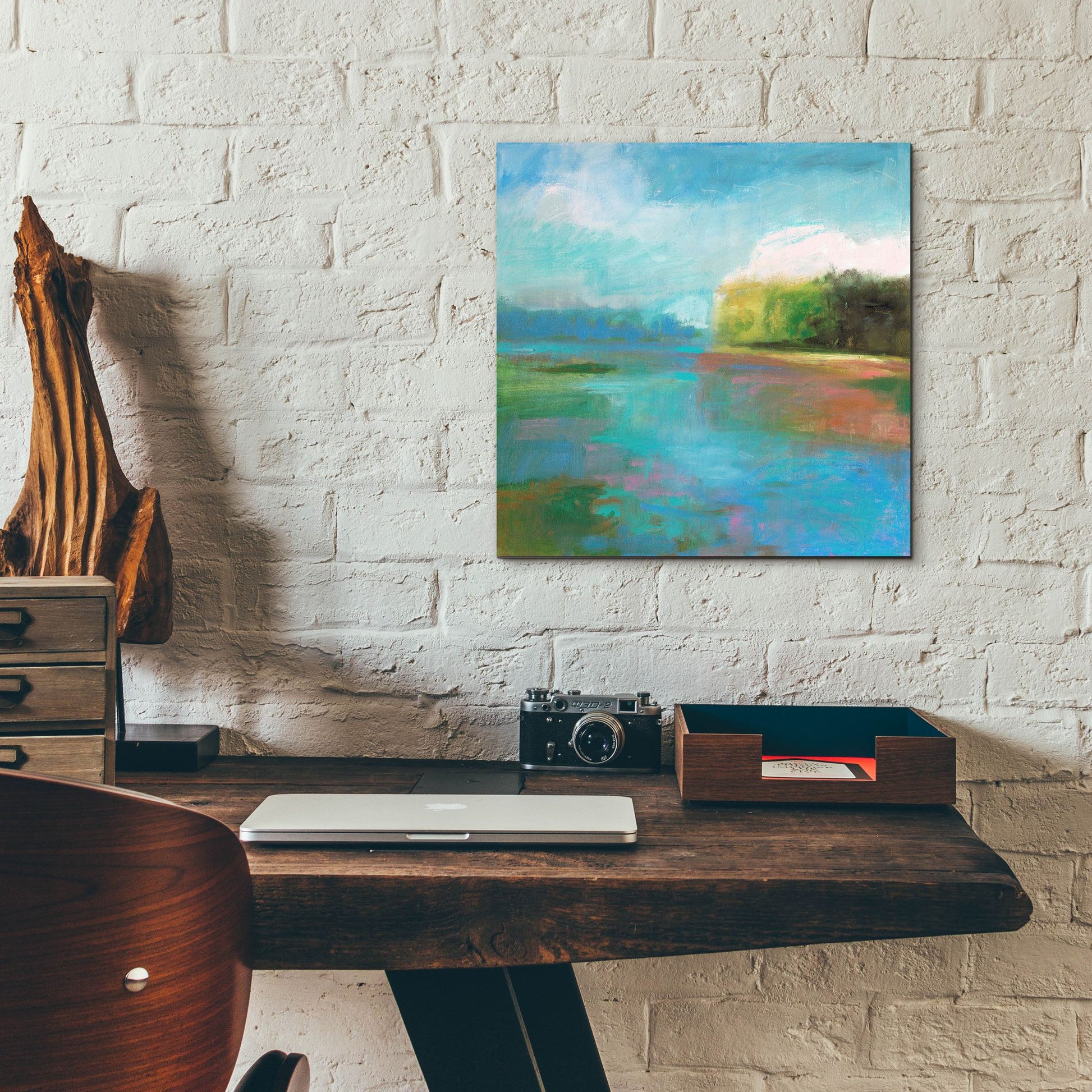 Epic Art ' Mill Pond' by Kathleen Robbins, Acrylic Glass Wall Art,12x12