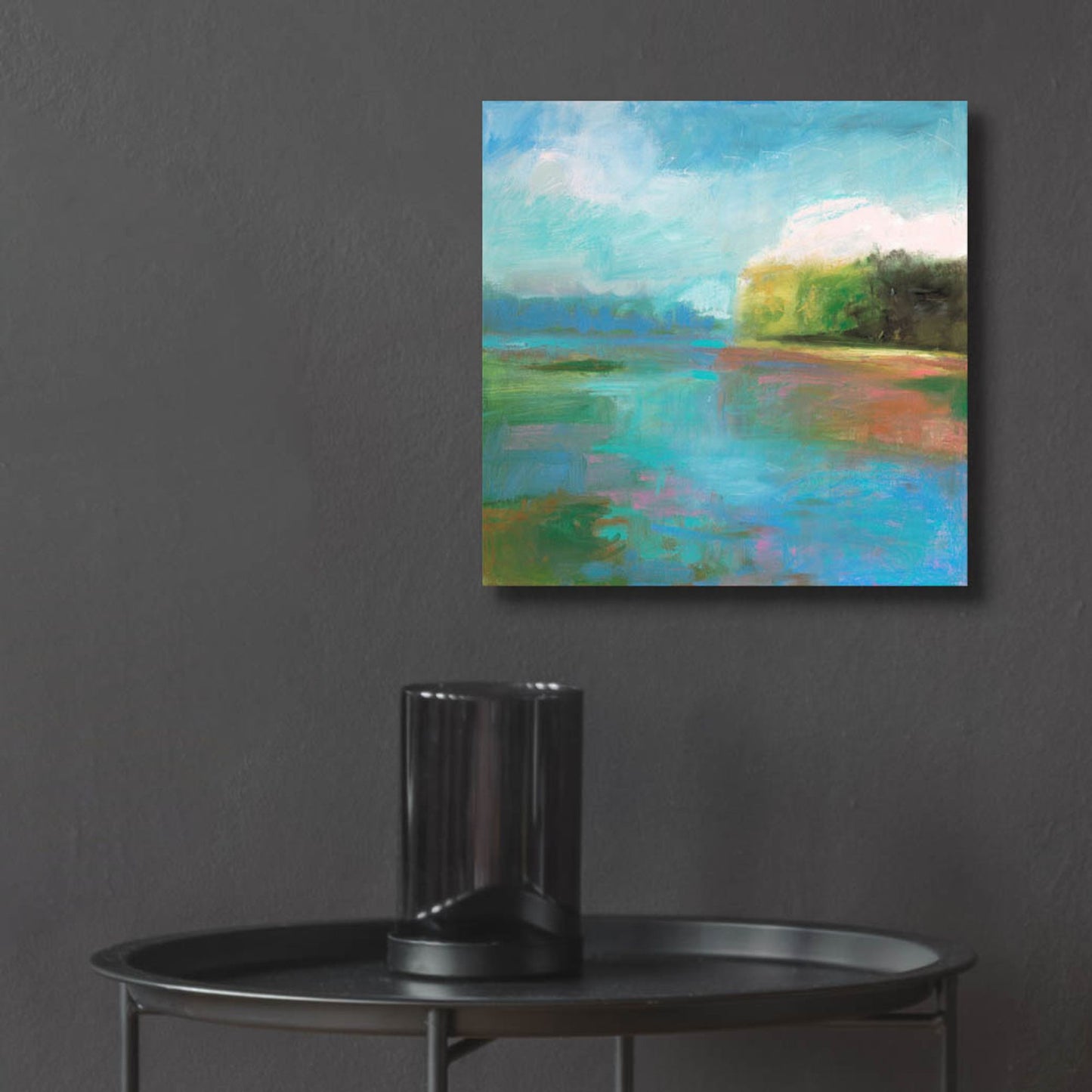 Epic Art ' Mill Pond' by Kathleen Robbins, Acrylic Glass Wall Art,12x12