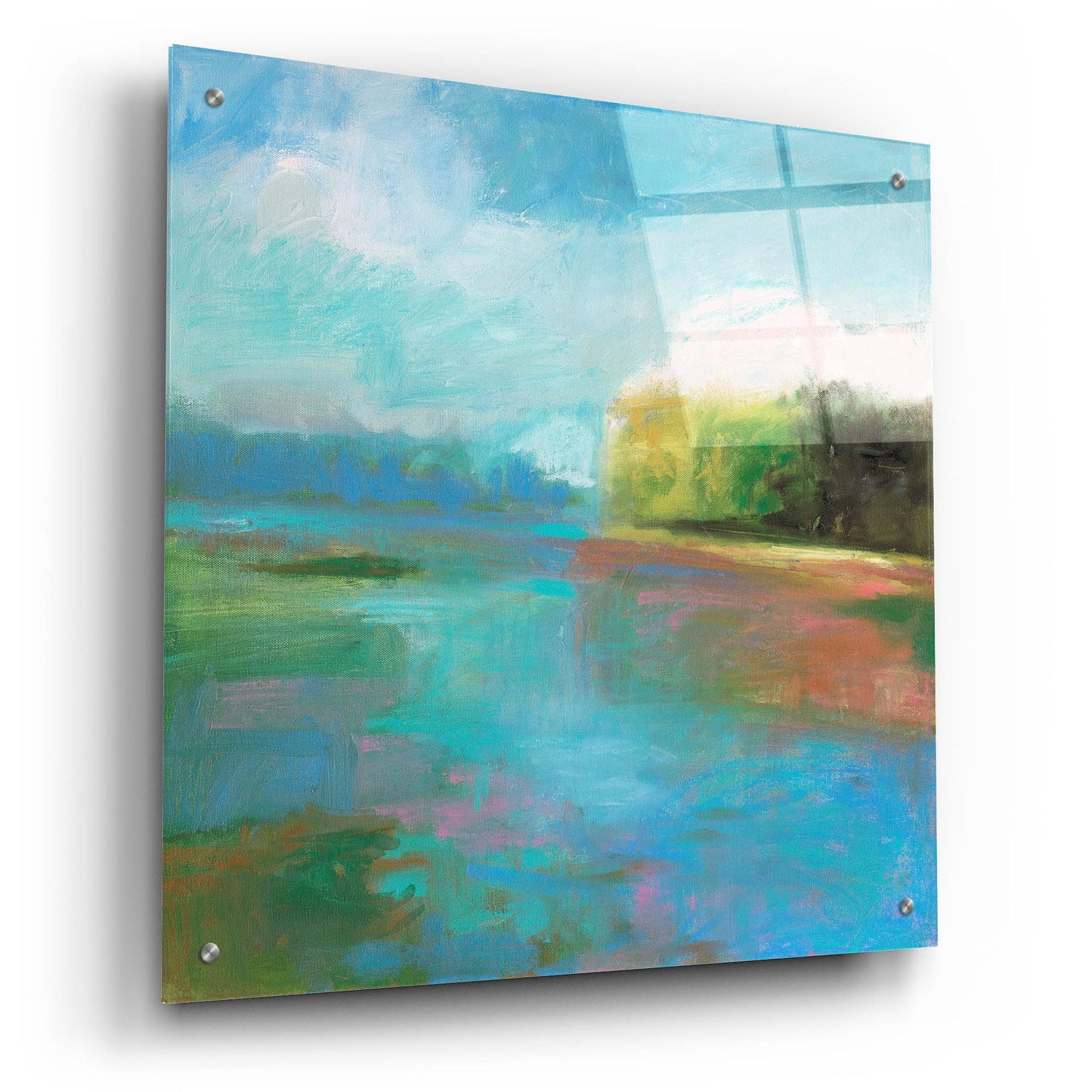 Epic Art ' Mill Pond' by Kathleen Robbins, Acrylic Glass Wall Art,24x24