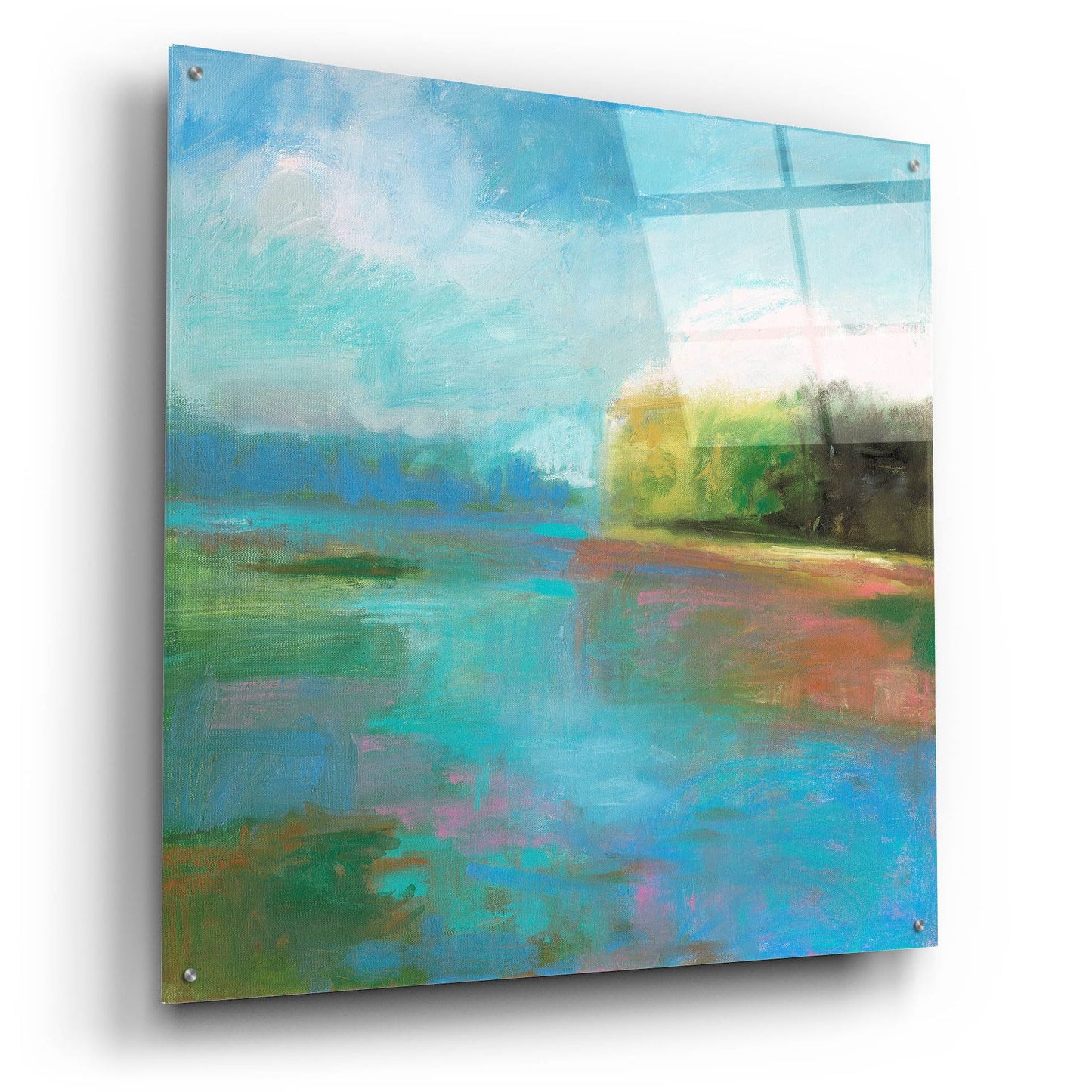 Epic Art ' Mill Pond' by Kathleen Robbins, Acrylic Glass Wall Art,36x36