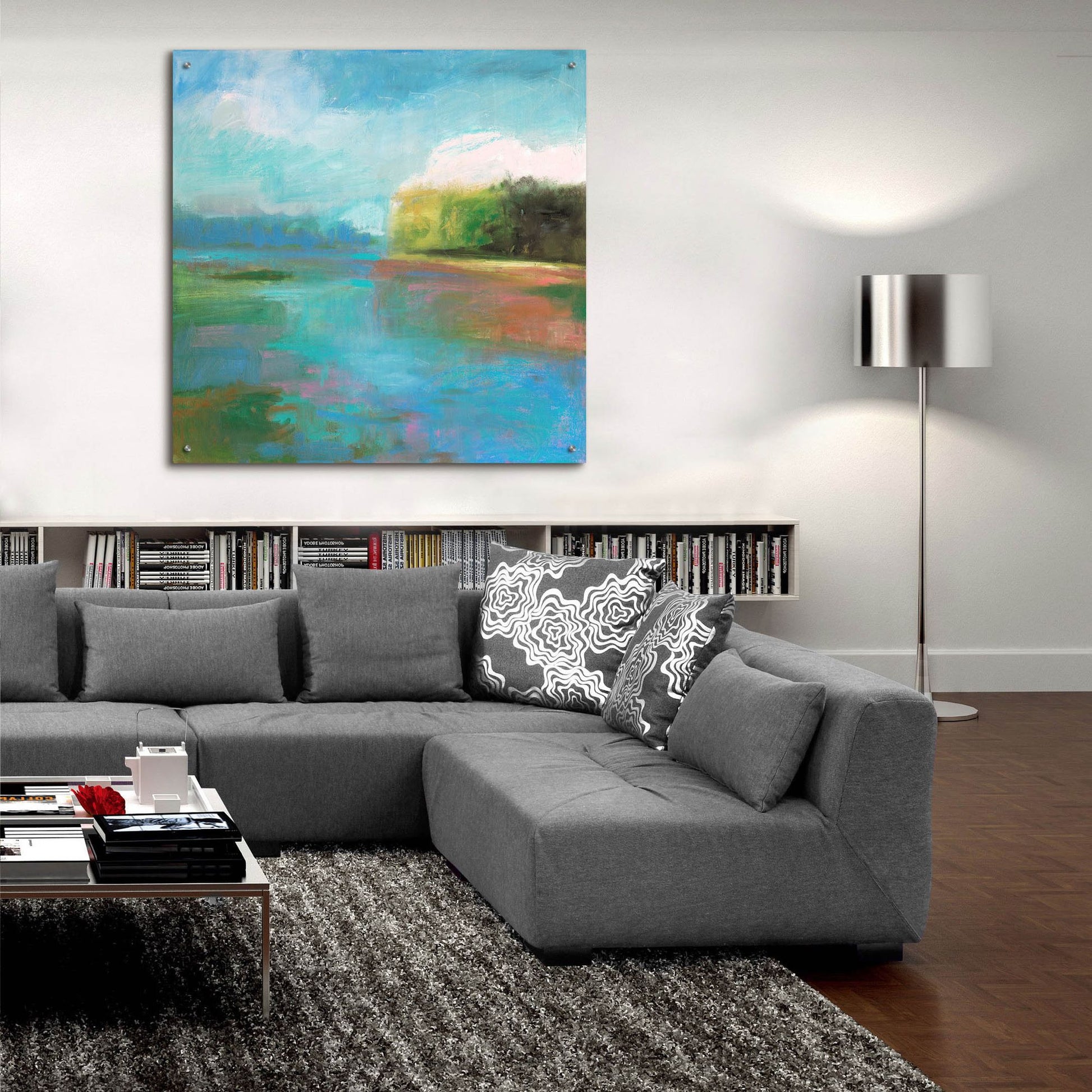 Epic Art ' Mill Pond' by Kathleen Robbins, Acrylic Glass Wall Art,36x36