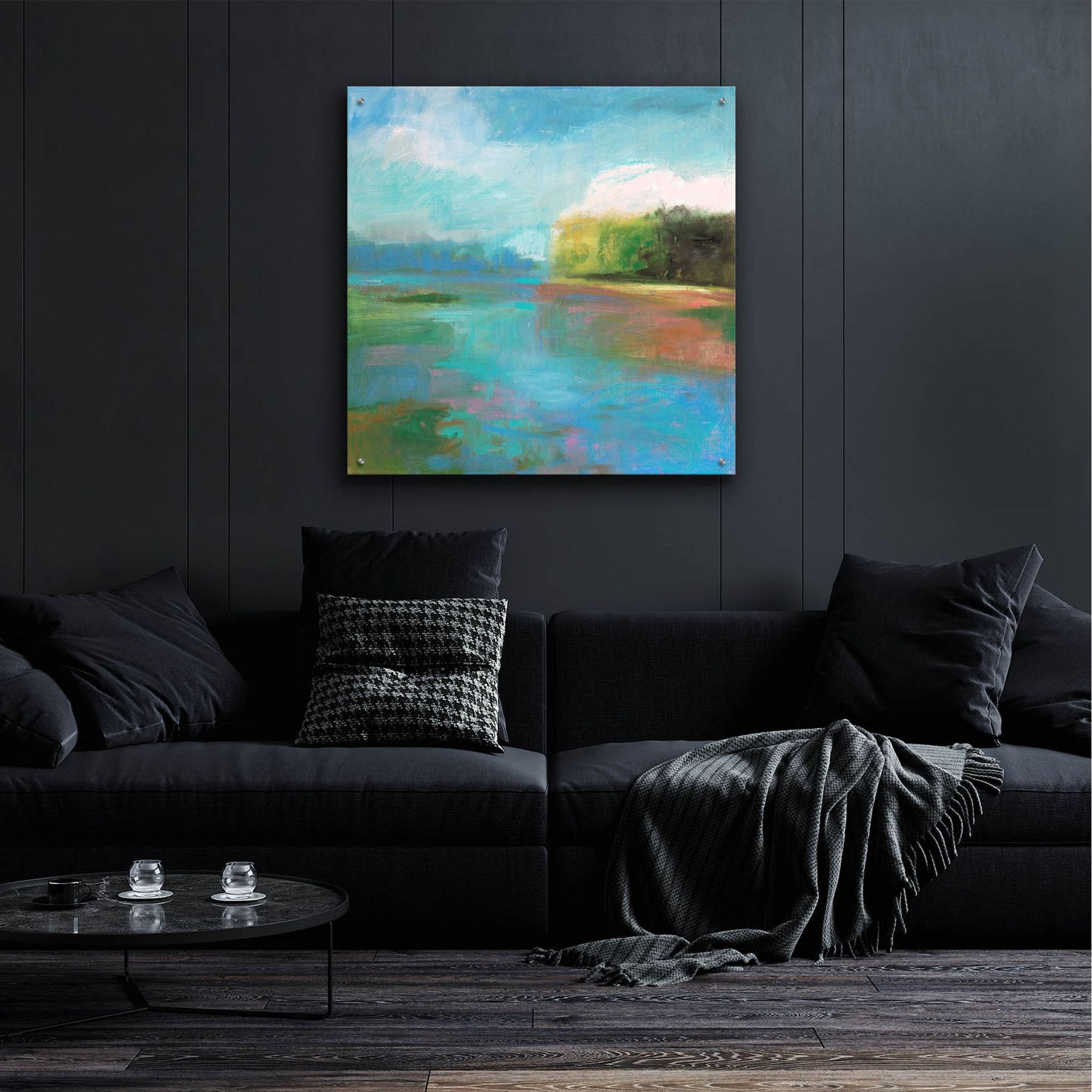 Epic Art ' Mill Pond' by Kathleen Robbins, Acrylic Glass Wall Art,36x36