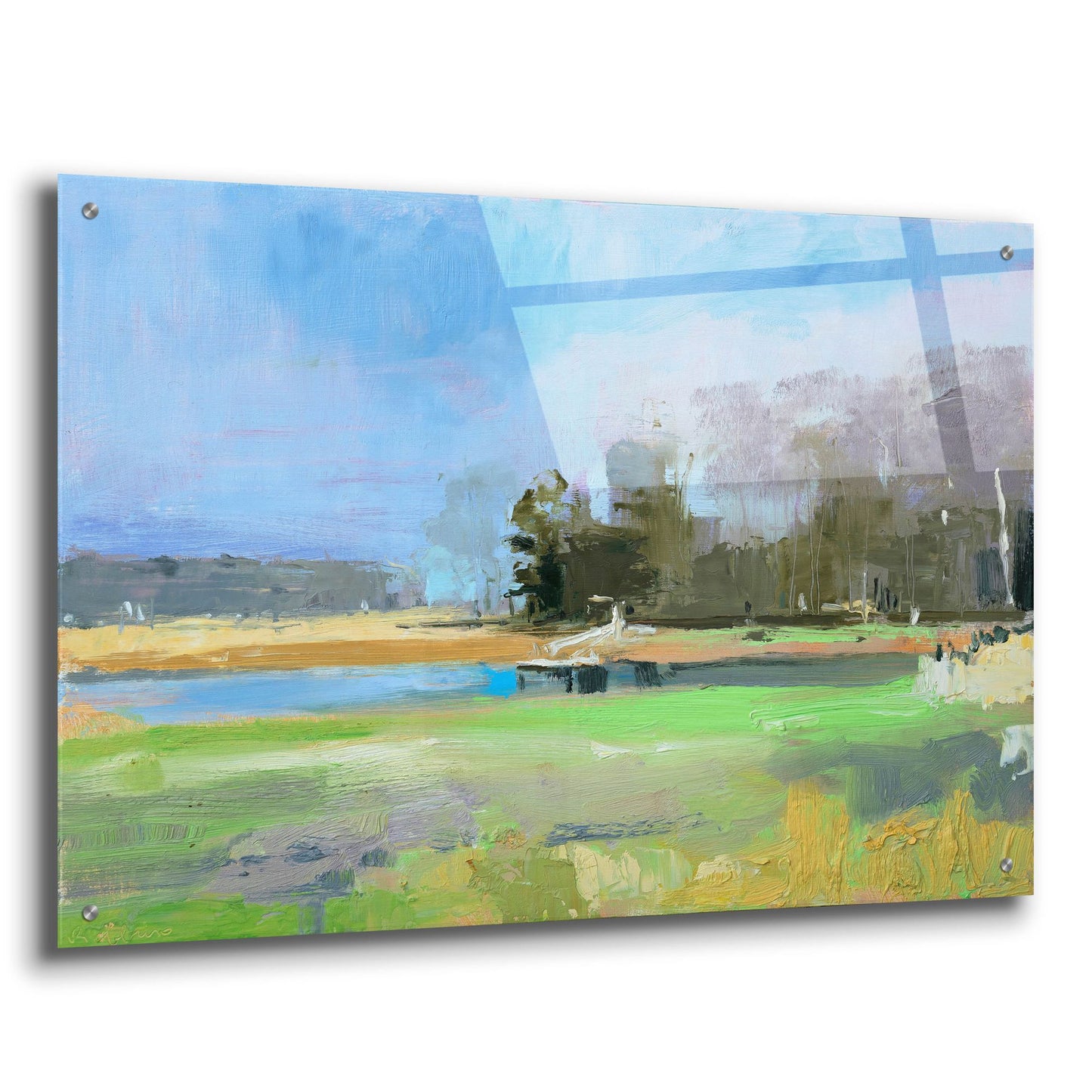 Epic Art ' Odiorne Point Tree Line II' by Kathleen Robbins, Acrylic Glass Wall Art,36x24