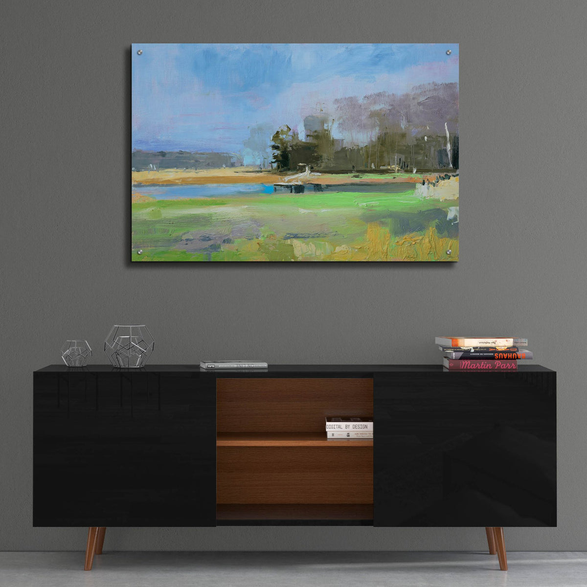 Epic Art ' Odiorne Point Tree Line II' by Kathleen Robbins, Acrylic Glass Wall Art,36x24