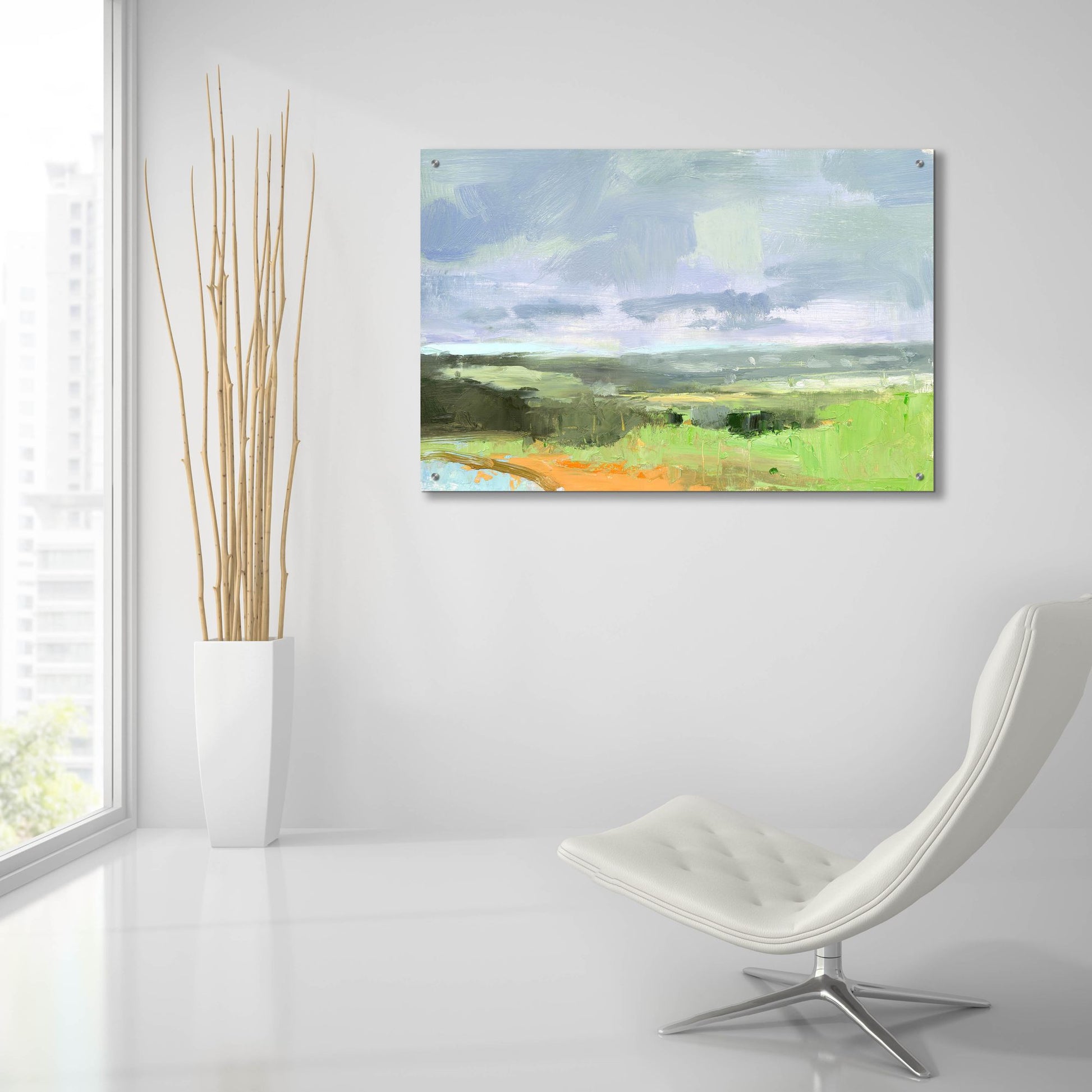 Epic Art ' Ogunquit Looking Towards The Dunes' by Kathleen Robbins, Acrylic Glass Wall Art,36x24