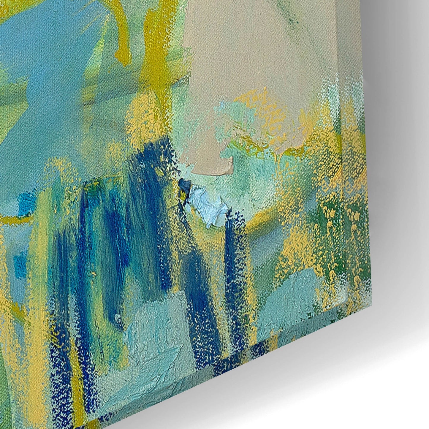 Epic Art ' Tidal Pool In Blue' by Kathleen Robbins, Acrylic Glass Wall Art,12x12