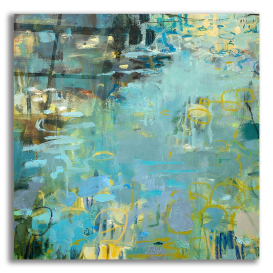 Epic Art ' Tidal Pool In Blue' by Kathleen Robbins, Acrylic Glass Wall Art