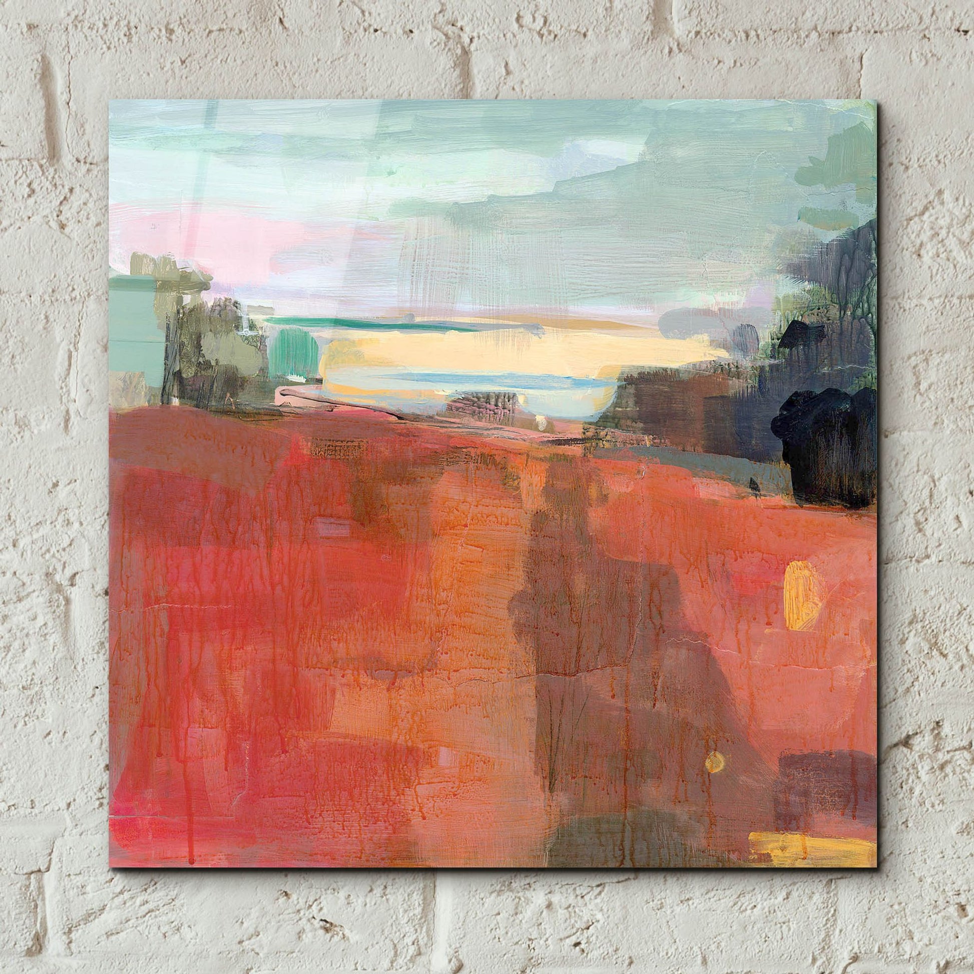 Epic Art ' Path To The River' by Kathleen Robbins, Acrylic Glass Wall Art,12x12