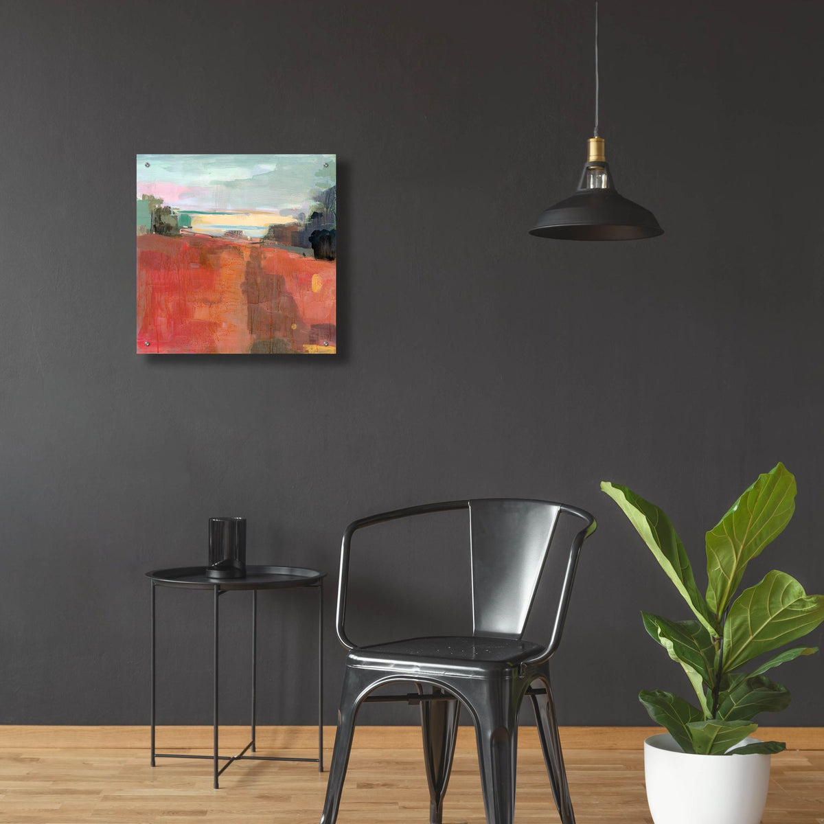 Epic Art ' Path To The River' by Kathleen Robbins, Acrylic Glass Wall Art,24x24