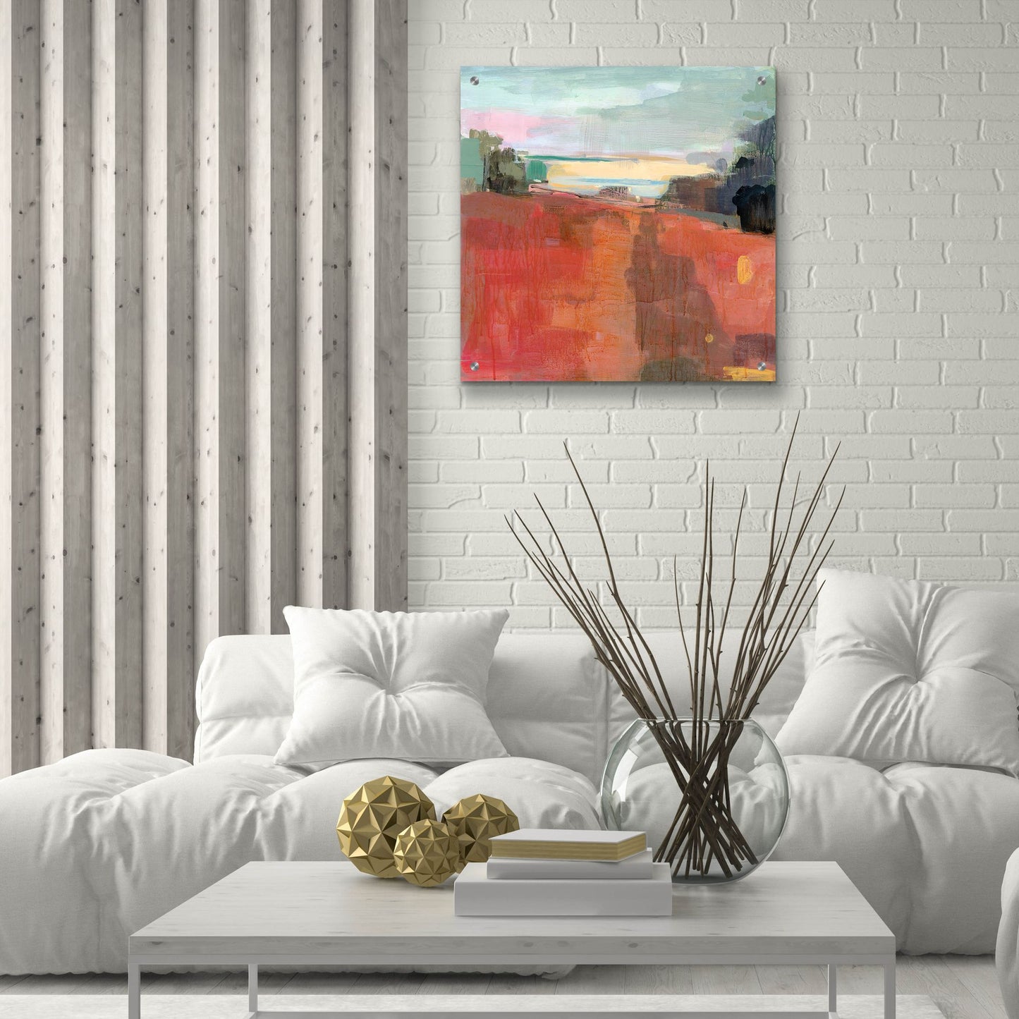 Epic Art ' Path To The River' by Kathleen Robbins, Acrylic Glass Wall Art,24x24