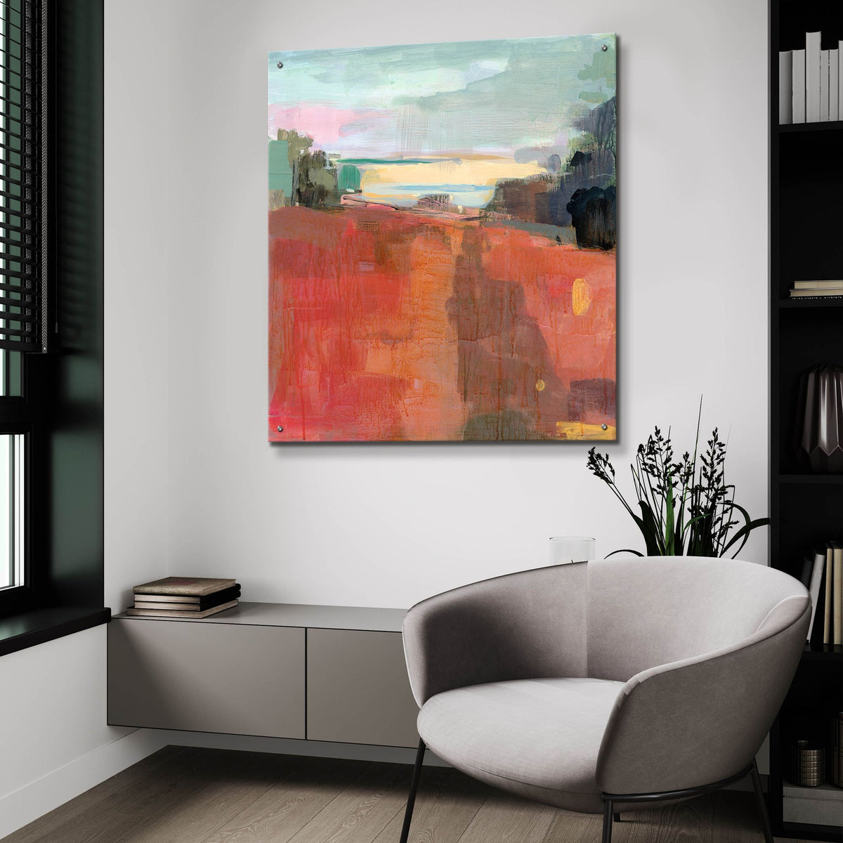 Epic Art ' Path To The River' by Kathleen Robbins, Acrylic Glass Wall Art,36x36