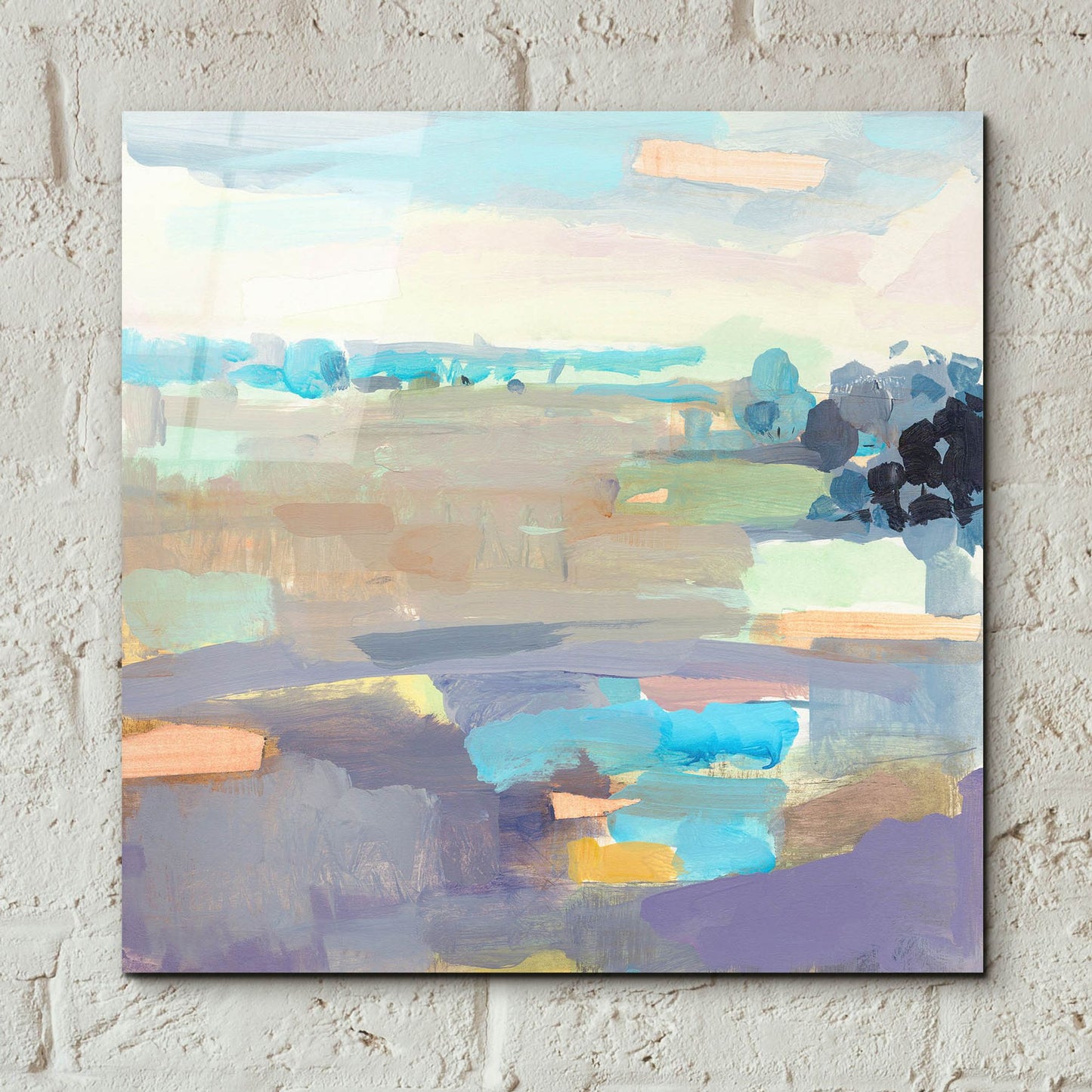 Epic Art ' Sherbet Sky' by Kathleen Robbins, Acrylic Glass Wall Art,12x12