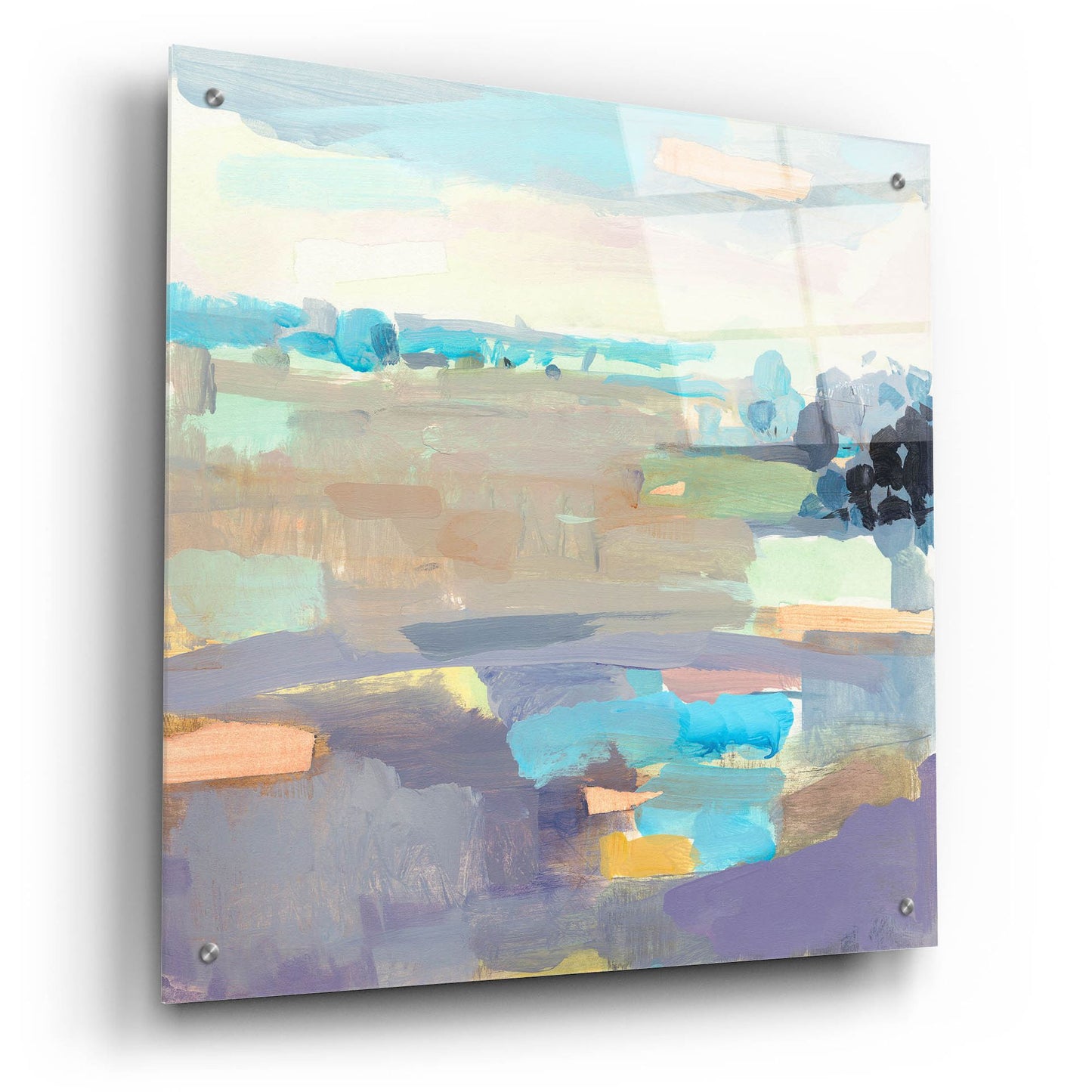 Epic Art ' Sherbet Sky' by Kathleen Robbins, Acrylic Glass Wall Art,24x24