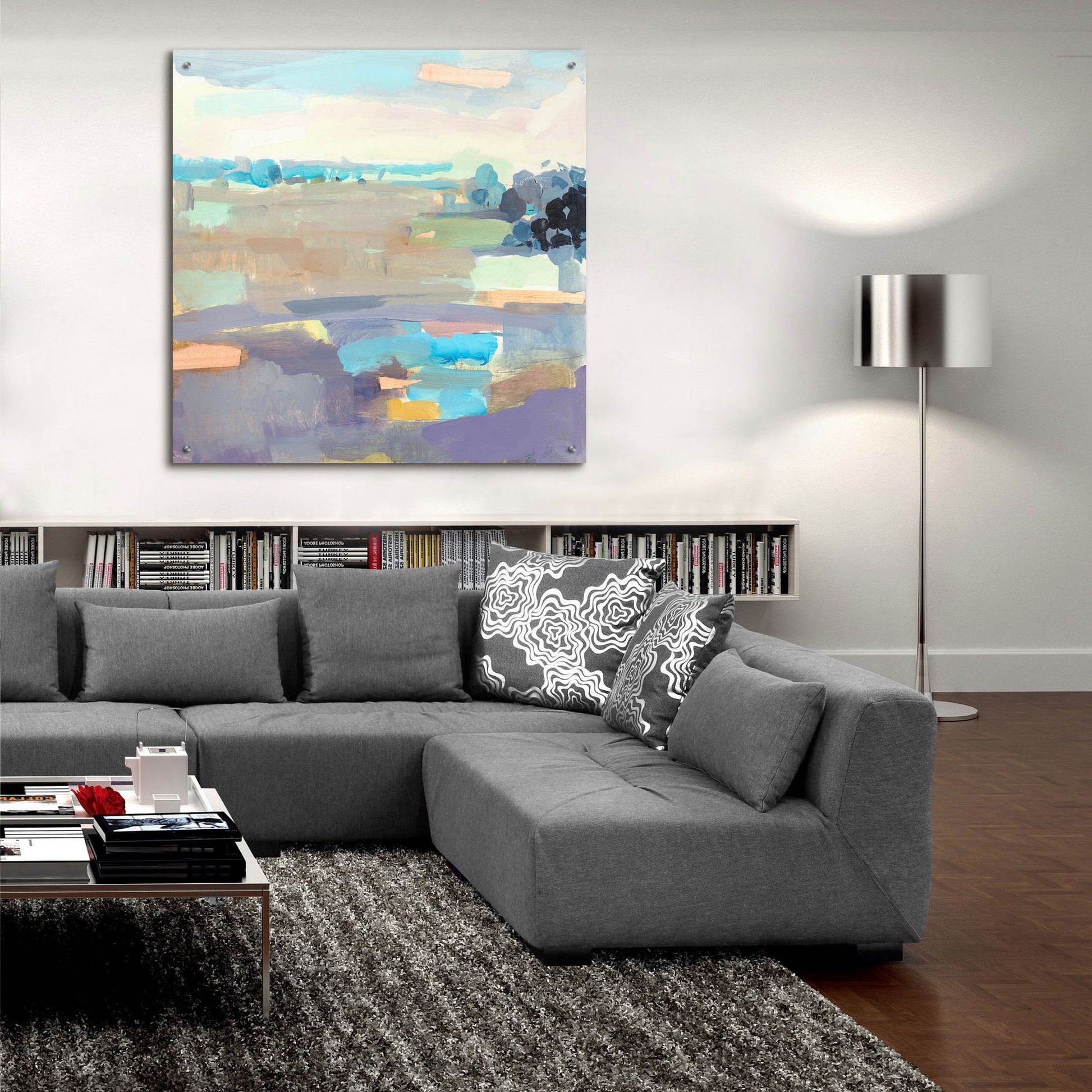 Epic Art ' Sherbet Sky' by Kathleen Robbins, Acrylic Glass Wall Art,36x36