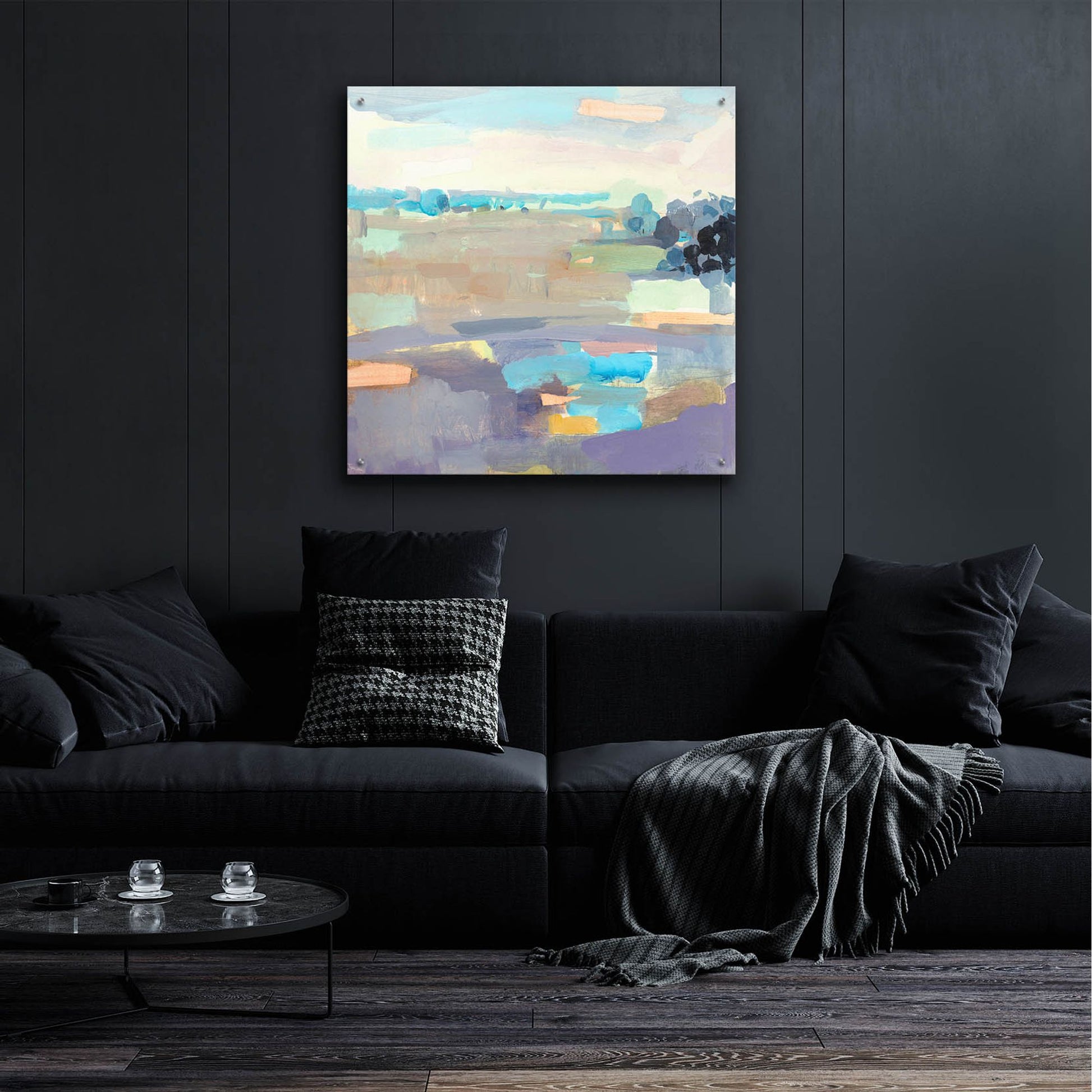 Epic Art ' Sherbet Sky' by Kathleen Robbins, Acrylic Glass Wall Art,36x36