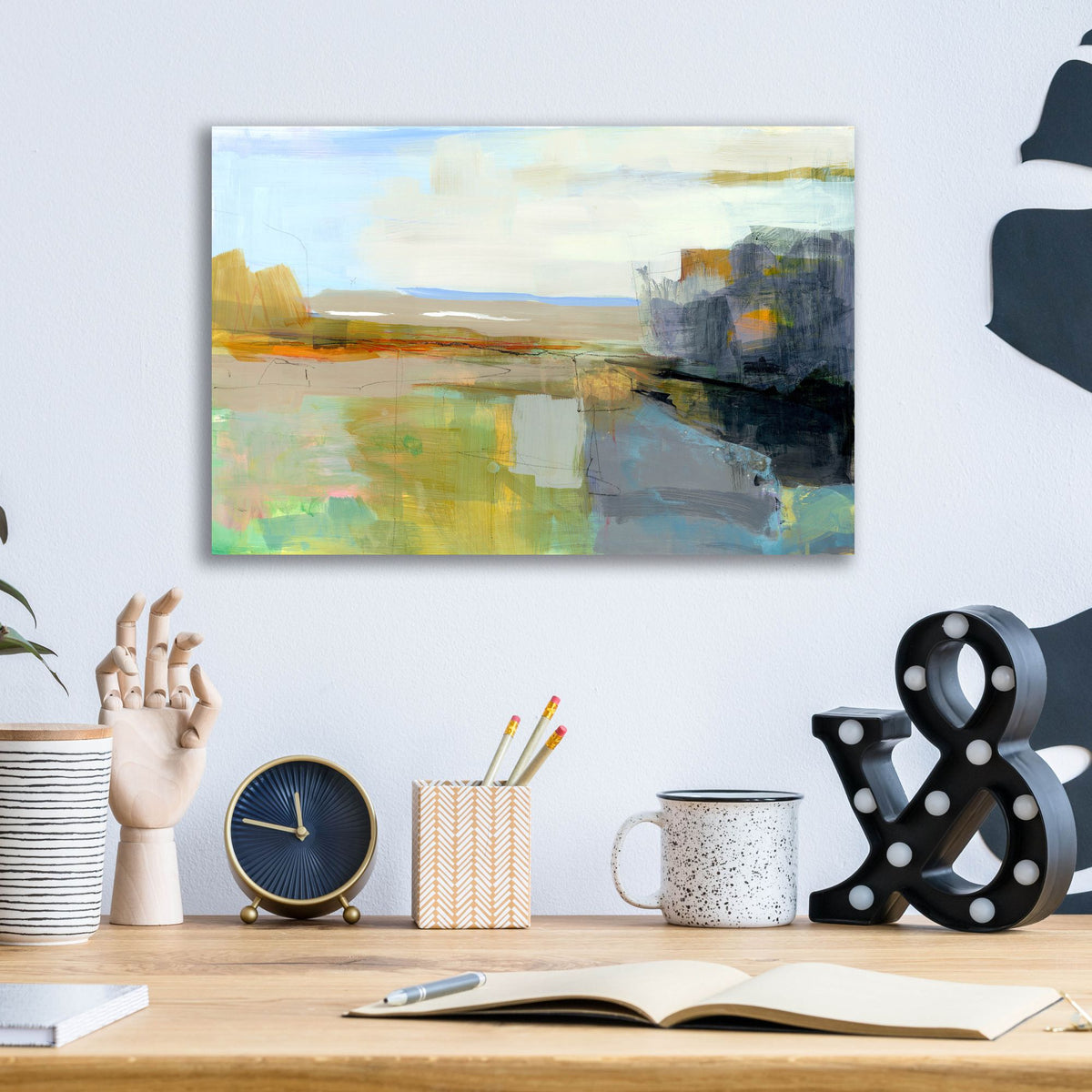 Epic Art ' Summer Vibes' by Kathleen Robbins, Acrylic Glass Wall Art,16x12