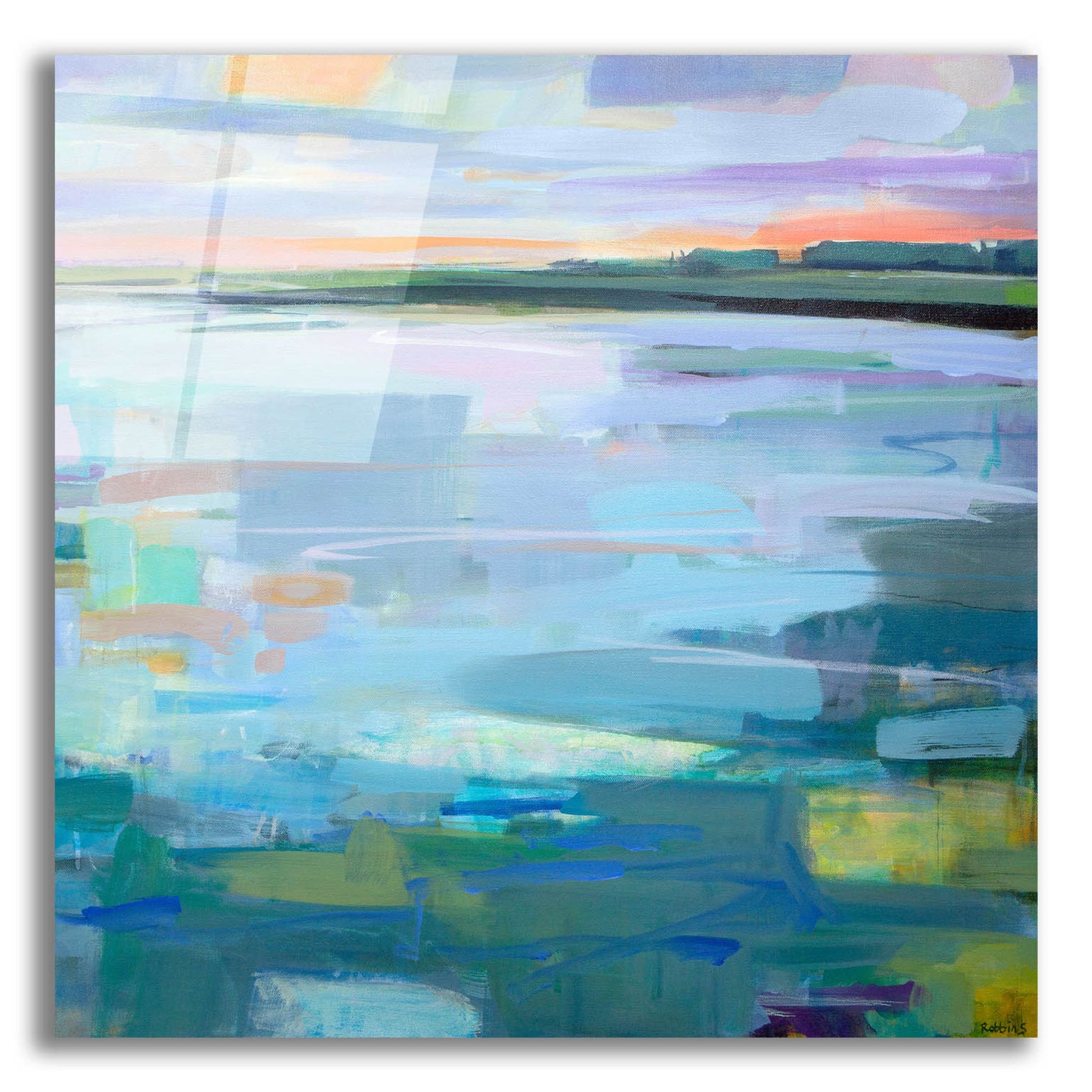 Epic Art ' By The Footbridge Ogunquit' by Kathleen Robbins, Acrylic Glass Wall Art