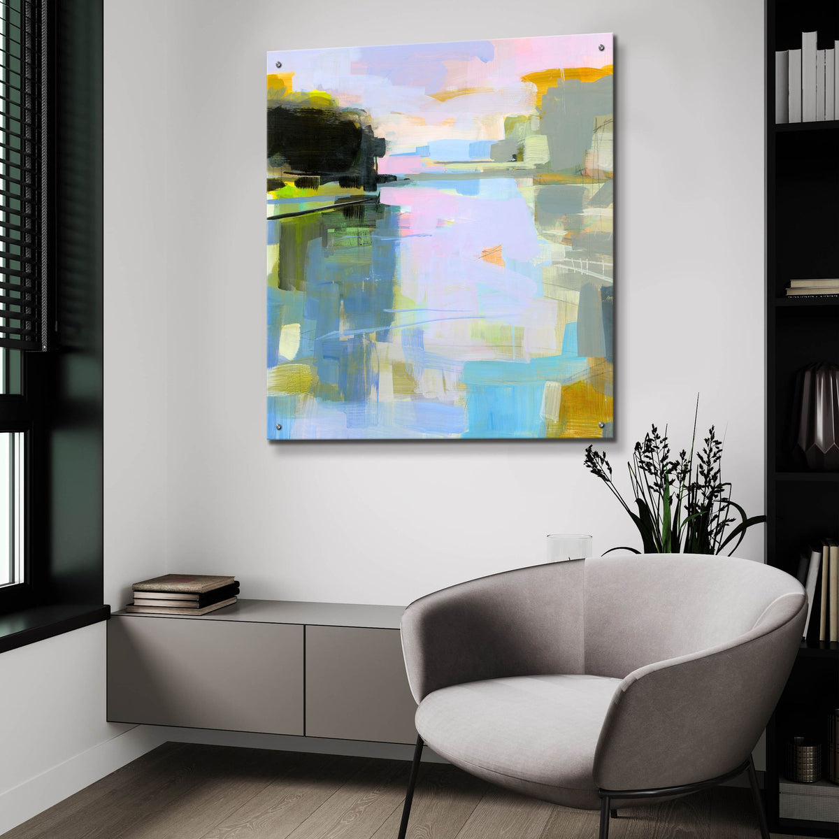 Epic Art ' Chauncey Creek' by Kathleen Robbins, Acrylic Glass Wall Art,36x36