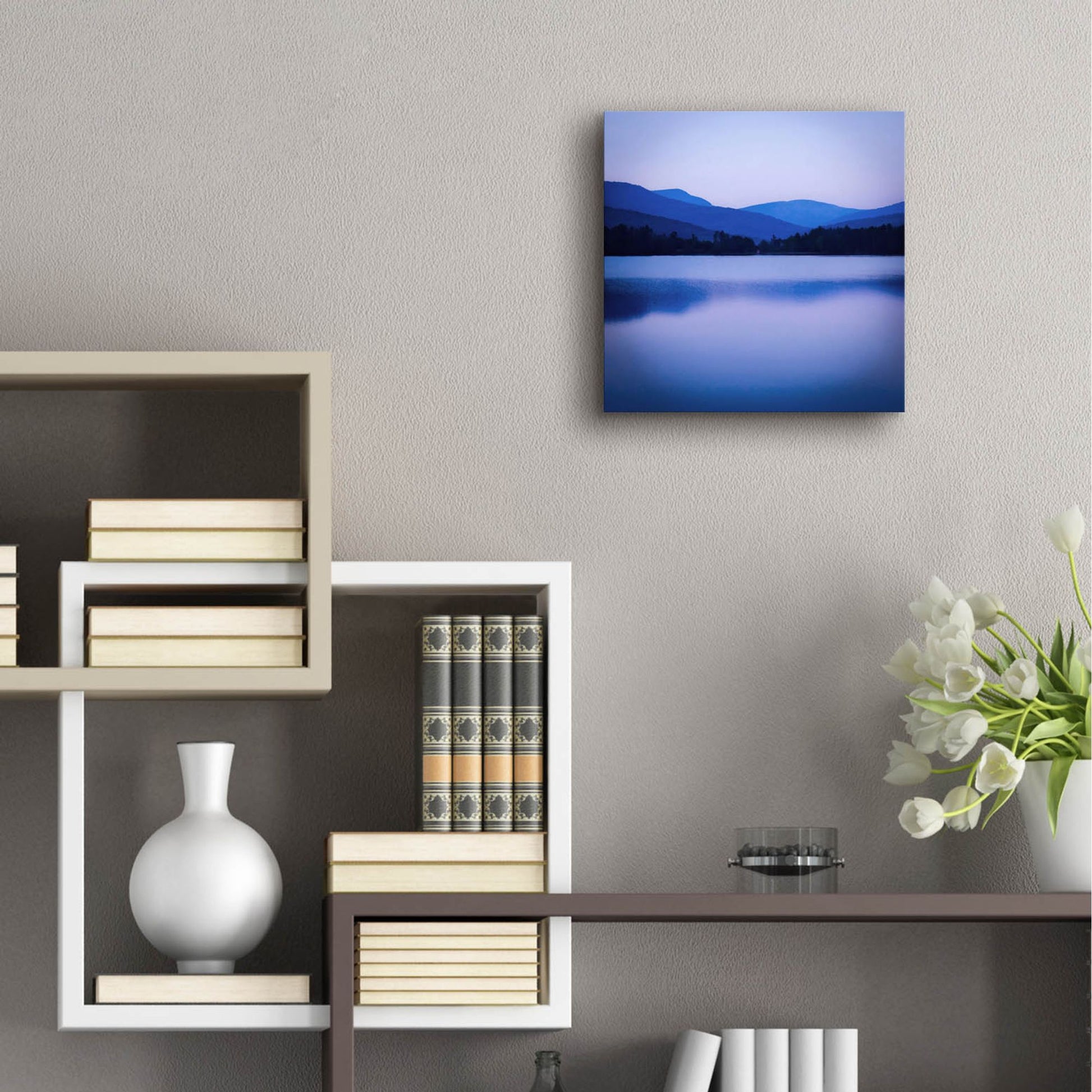 Epic Art ' Dusk Cooper Lake' by Kelly Sinclair, Acrylic Glass Wall Art,12x12