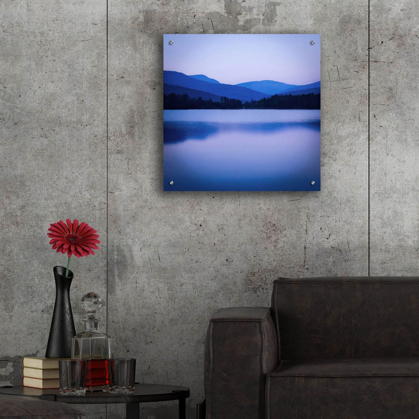 Epic Art ' Dusk Cooper Lake' by Kelly Sinclair, Acrylic Glass Wall Art,24x24