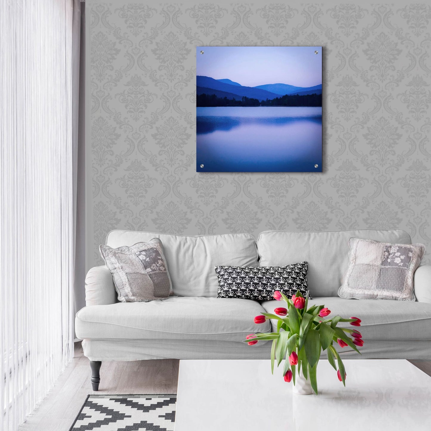 Epic Art ' Dusk Cooper Lake' by Kelly Sinclair, Acrylic Glass Wall Art,24x24