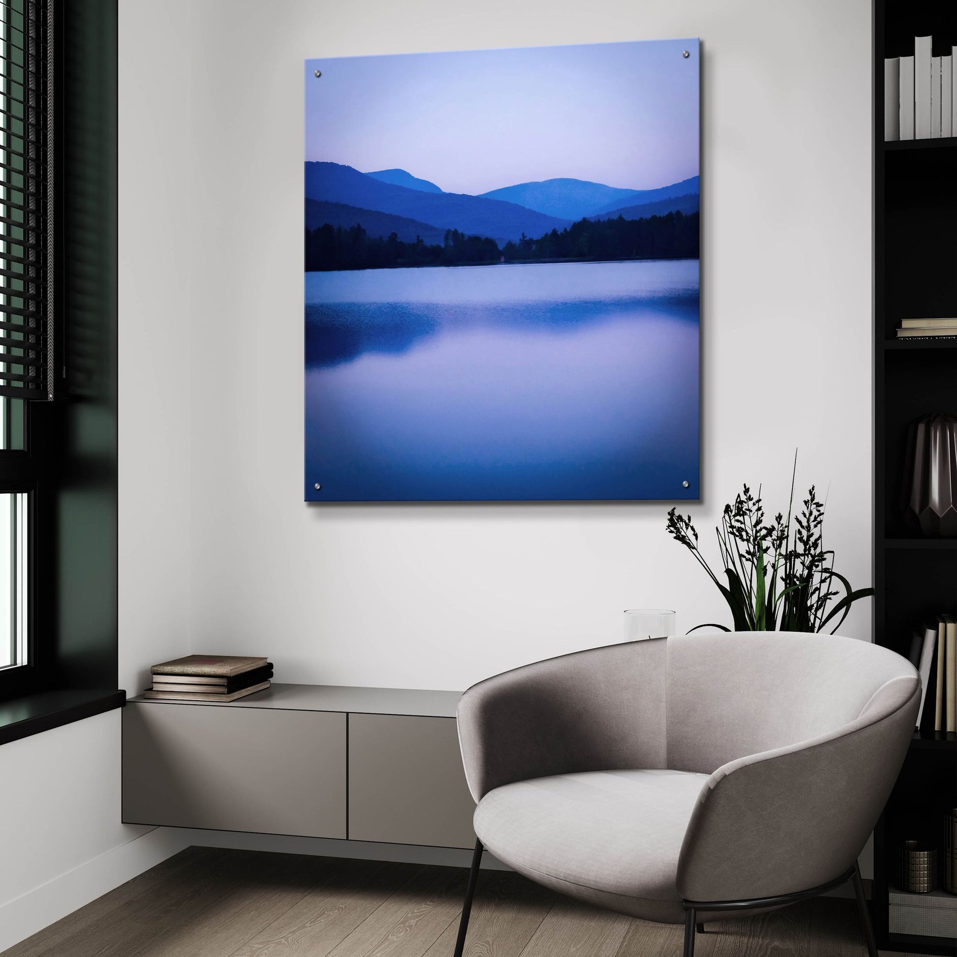 Epic Art ' Dusk Cooper Lake' by Kelly Sinclair, Acrylic Glass Wall Art,36x36