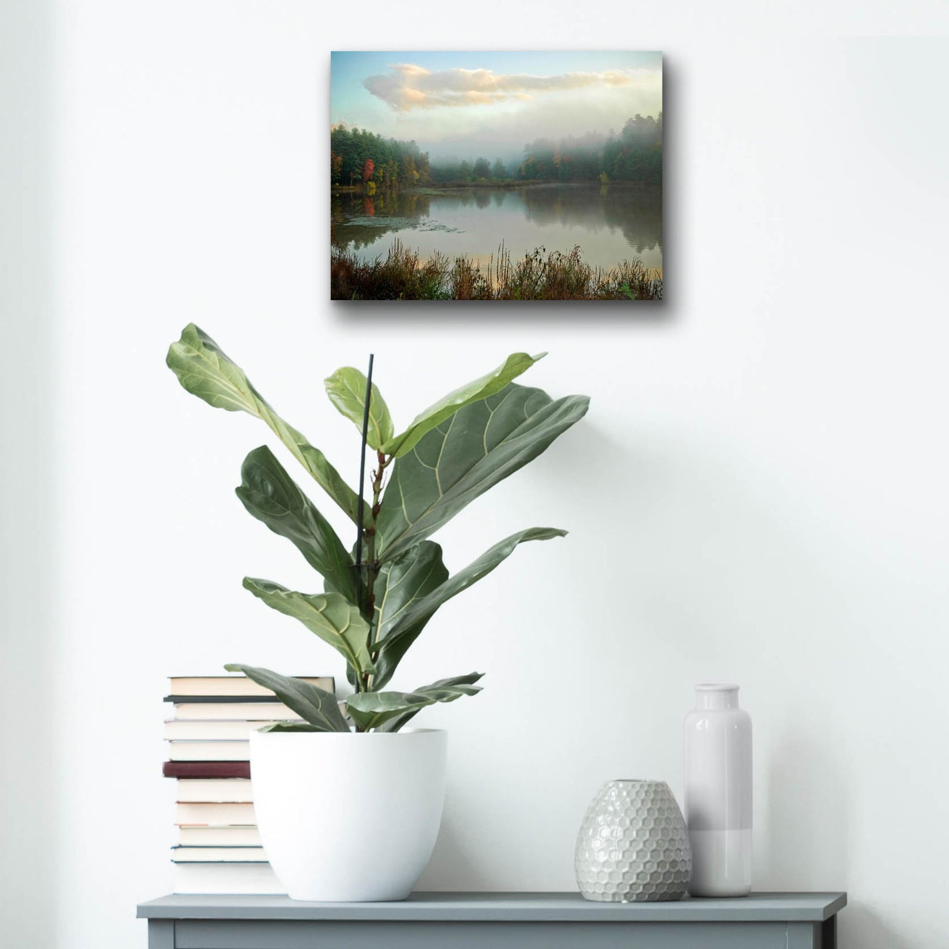 Epic Art ' Kingston Reservoir' by Kelly Sinclair, Acrylic Glass Wall Art,16x12