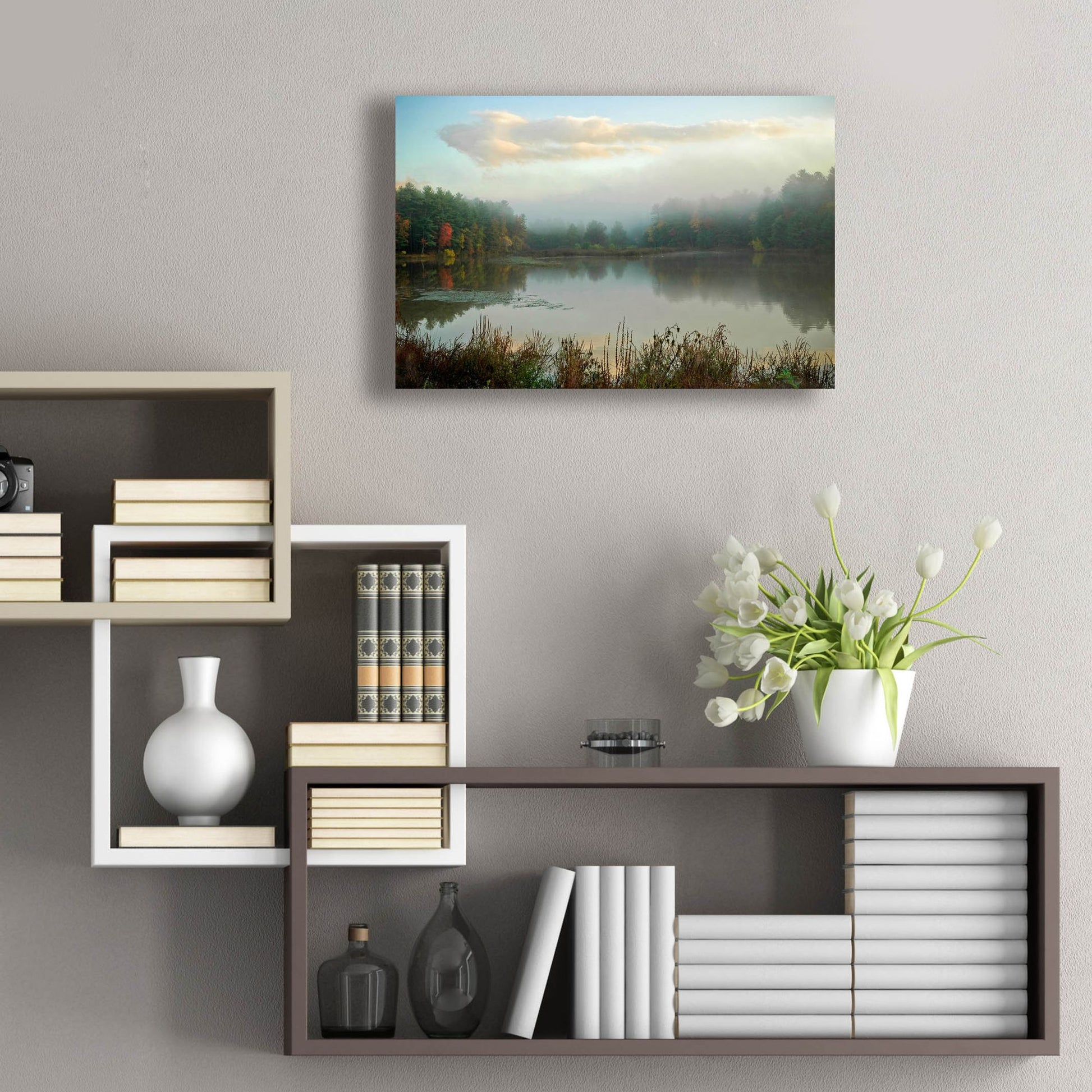 Epic Art ' Kingston Reservoir' by Kelly Sinclair, Acrylic Glass Wall Art,24x16