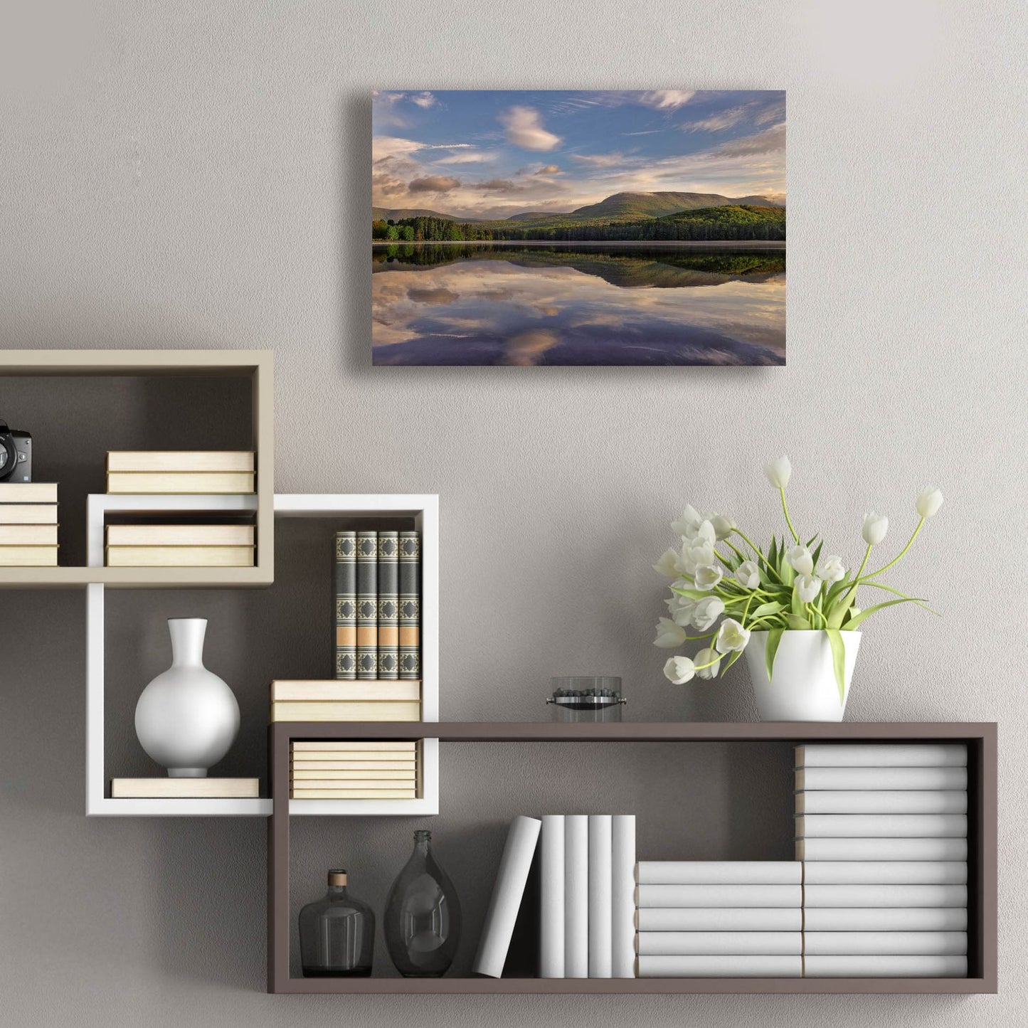 Epic Art ' Morning Cooper Lake' by Kelly Sinclair, Acrylic Glass Wall Art,24x16