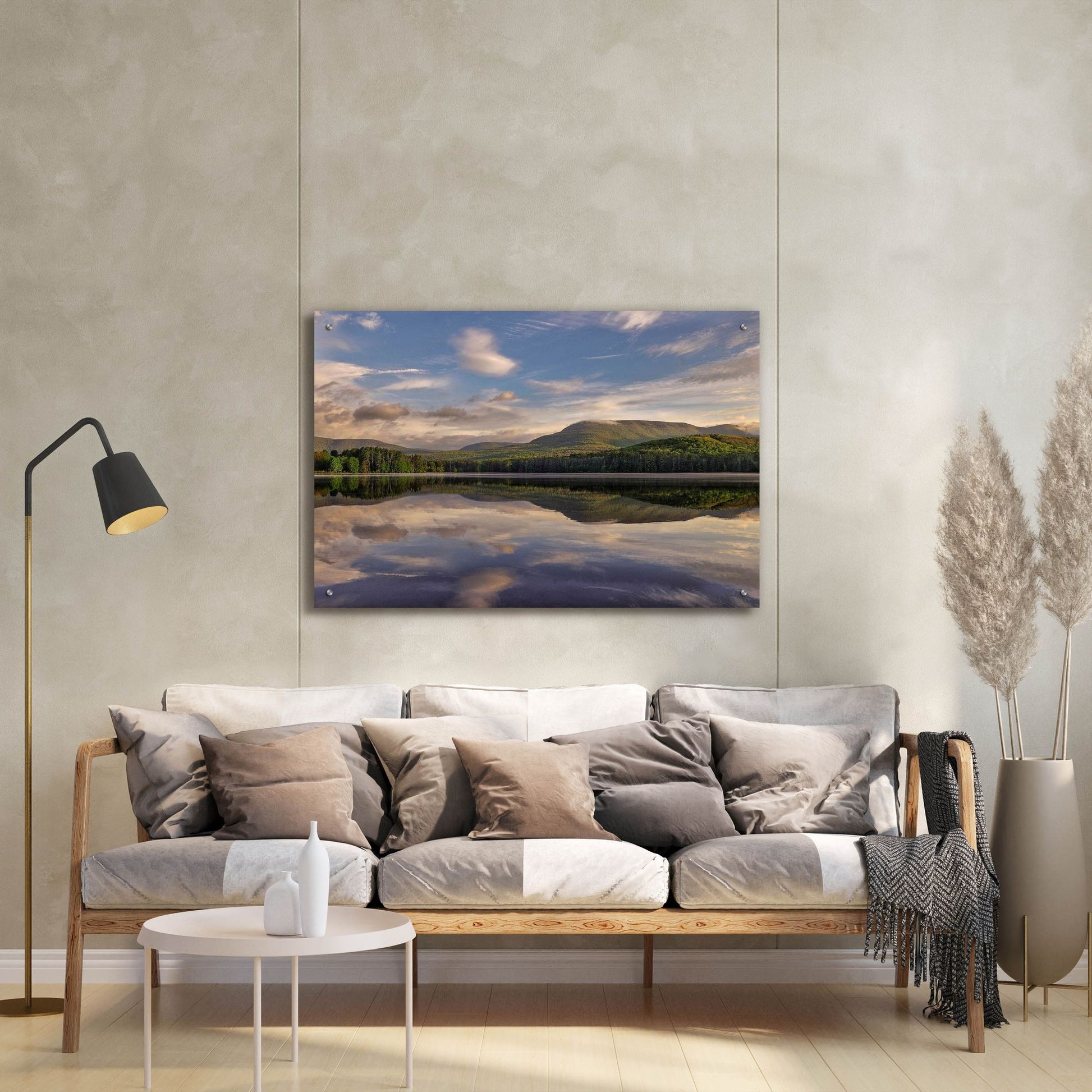 Epic Art ' Morning Cooper Lake' by Kelly Sinclair, Acrylic Glass Wall Art,36x24