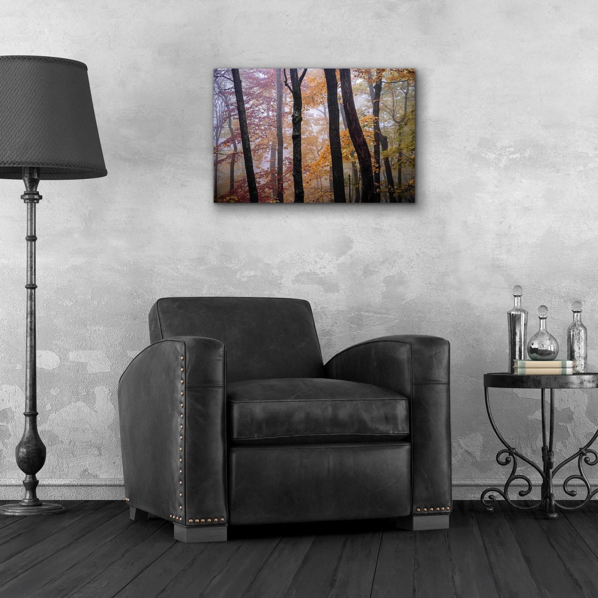 Epic Art ' October Trees' by Kelly Sinclair, Acrylic Glass Wall Art,24x16