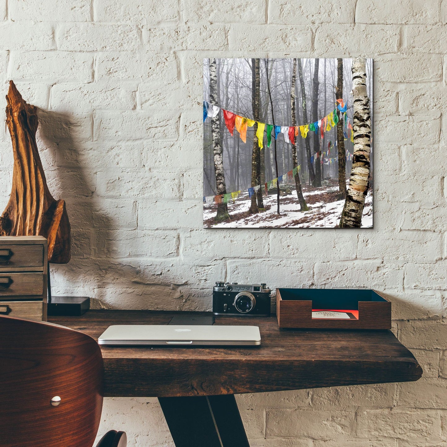 Epic Art ' Prayer Flags, Woodstock, NY' by Kelly Sinclair, Acrylic Glass Wall Art,12x12