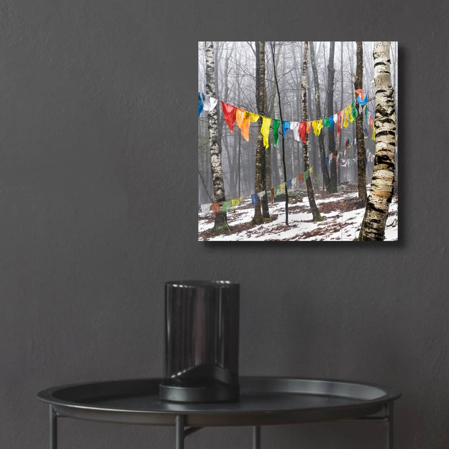 Epic Art ' Prayer Flags, Woodstock, NY' by Kelly Sinclair, Acrylic Glass Wall Art,12x12