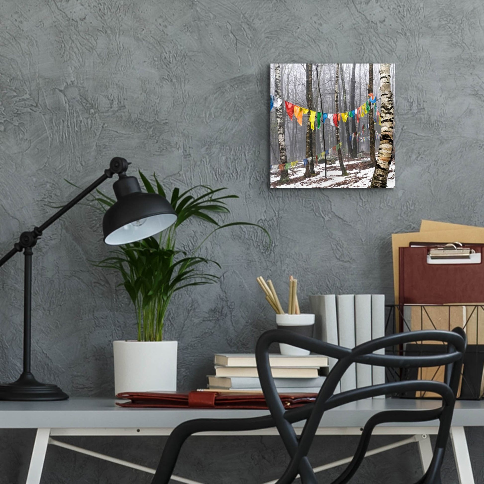 Epic Art ' Prayer Flags, Woodstock, NY' by Kelly Sinclair, Acrylic Glass Wall Art,12x12