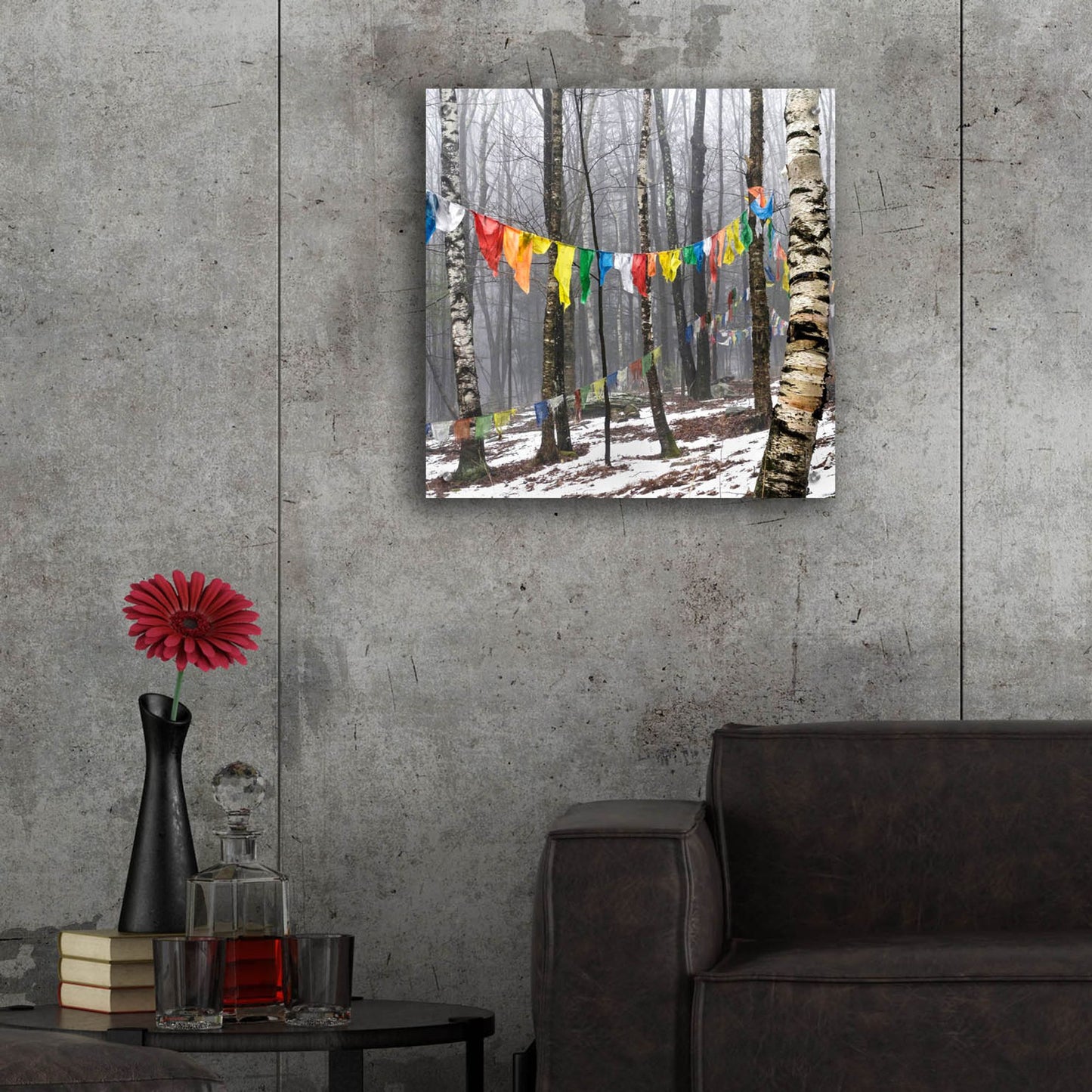 Epic Art ' Prayer Flags, Woodstock, NY' by Kelly Sinclair, Acrylic Glass Wall Art,24x24