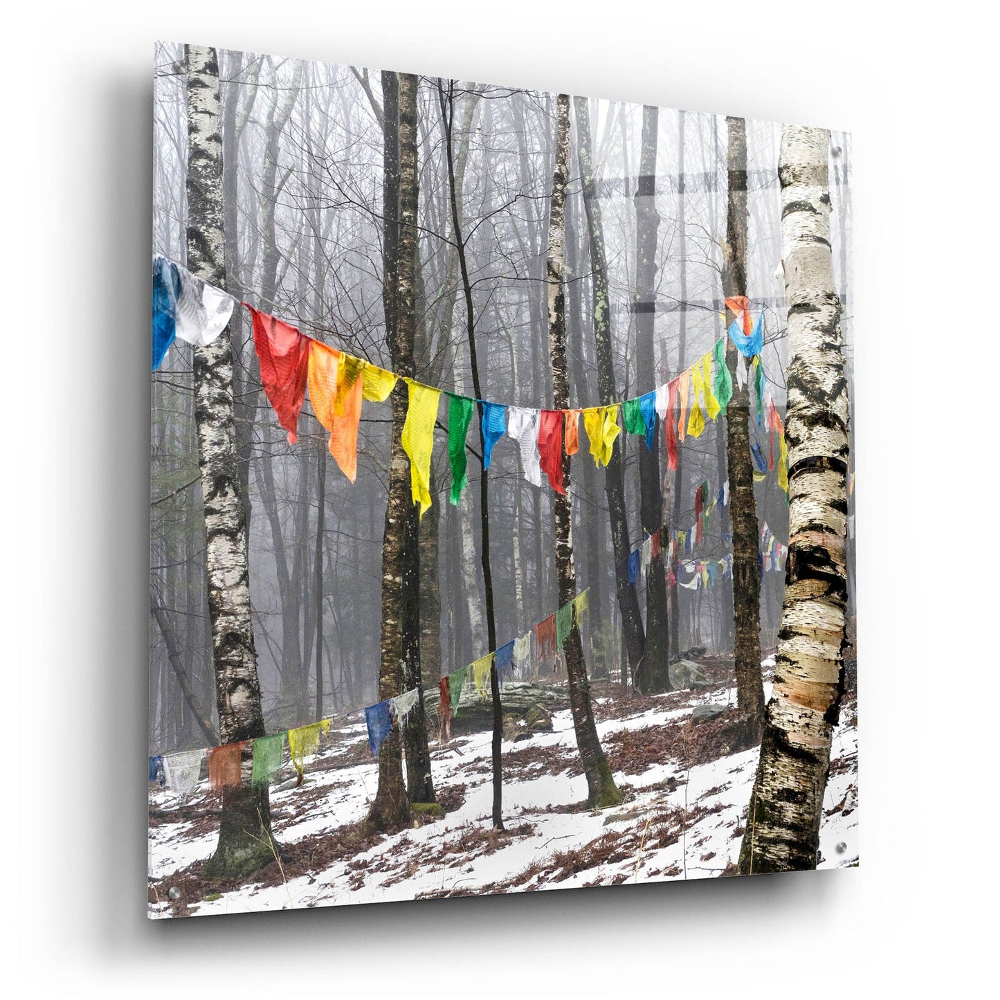 Epic Art ' Prayer Flags, Woodstock, NY' by Kelly Sinclair, Acrylic Glass Wall Art,36x36
