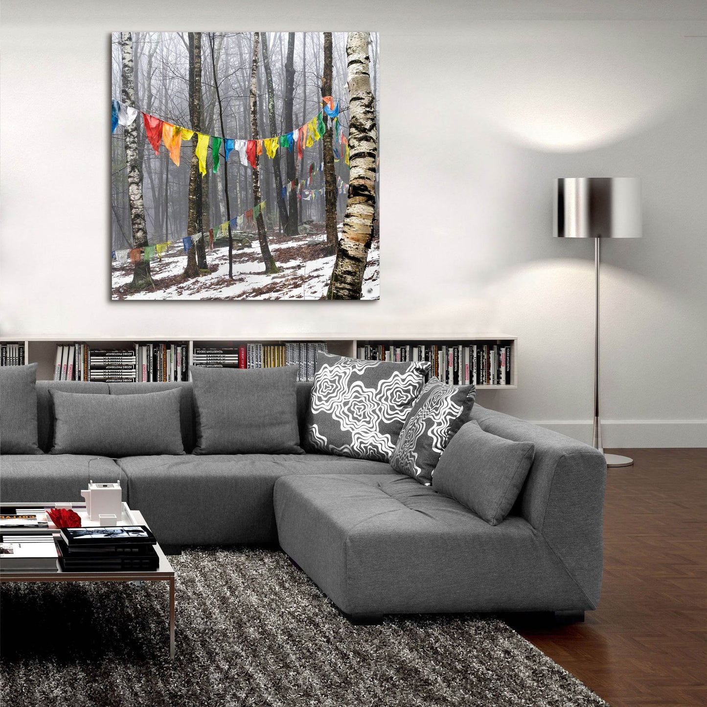 Epic Art ' Prayer Flags, Woodstock, NY' by Kelly Sinclair, Acrylic Glass Wall Art,36x36