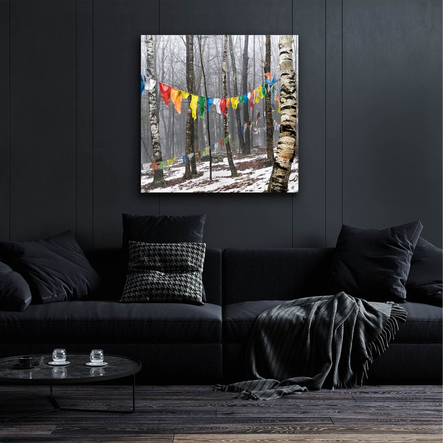 Epic Art ' Prayer Flags, Woodstock, NY' by Kelly Sinclair, Acrylic Glass Wall Art,36x36