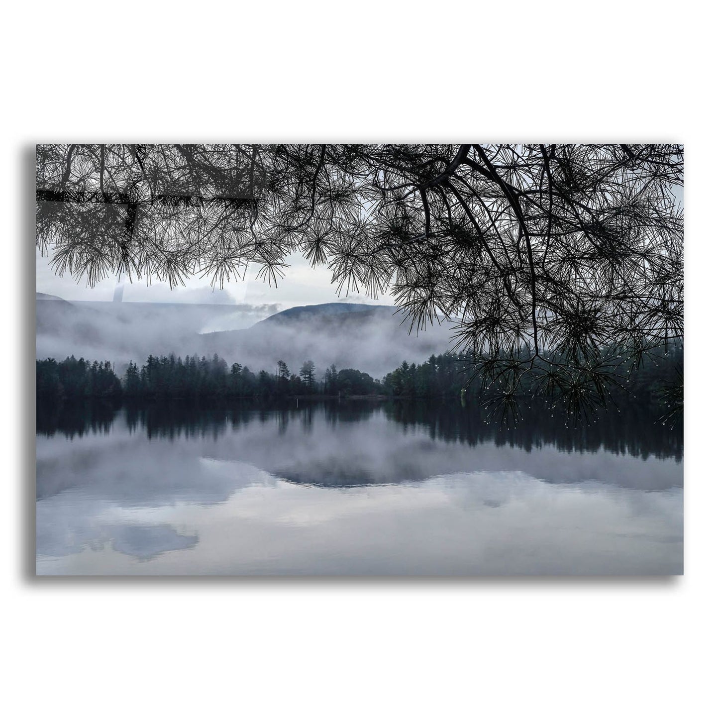 Epic Art ' Rainy Day Cooper Lake' by Kelly Sinclair, Acrylic Glass Wall Art,24x16