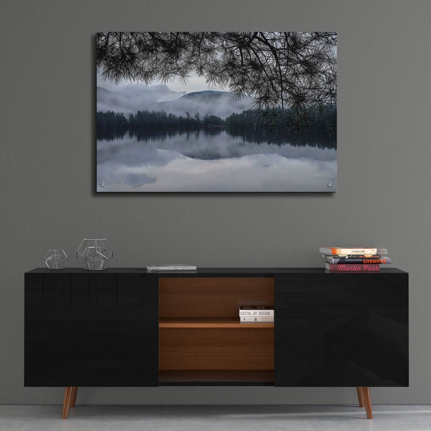 Epic Art ' Rainy Day Cooper Lake' by Kelly Sinclair, Acrylic Glass Wall Art,36x24