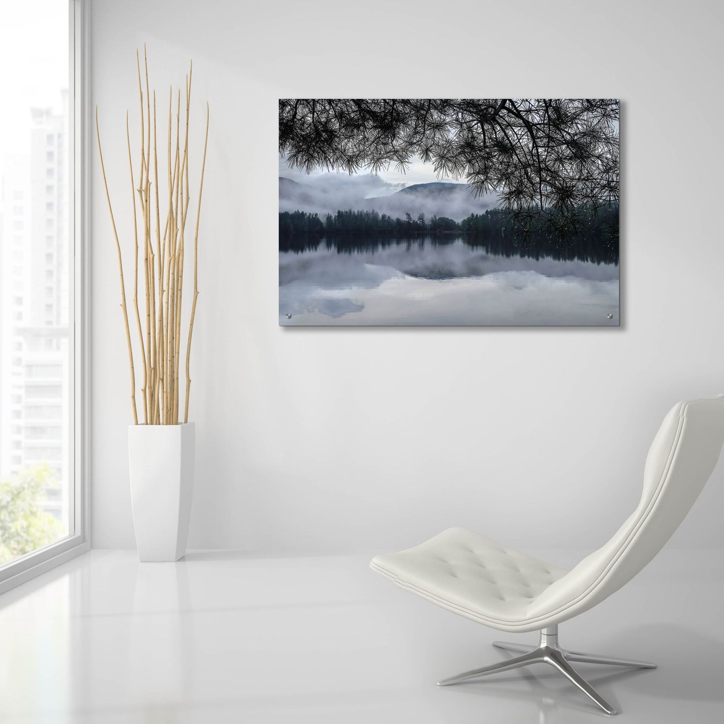 Epic Art ' Rainy Day Cooper Lake' by Kelly Sinclair, Acrylic Glass Wall Art,36x24