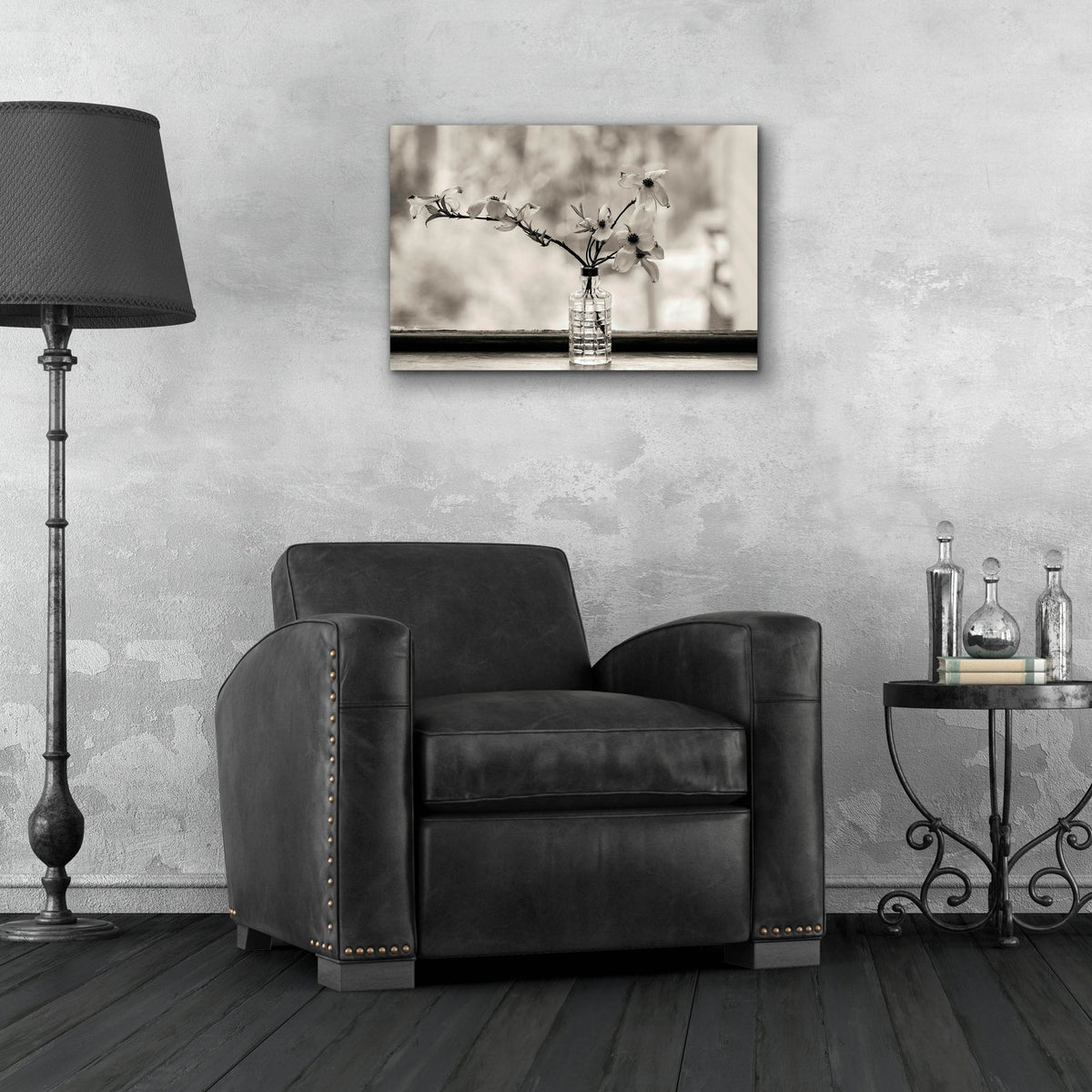 Epic Art ' Wild Dogwood' by Kelly Sinclair, Acrylic Glass Wall Art,24x16