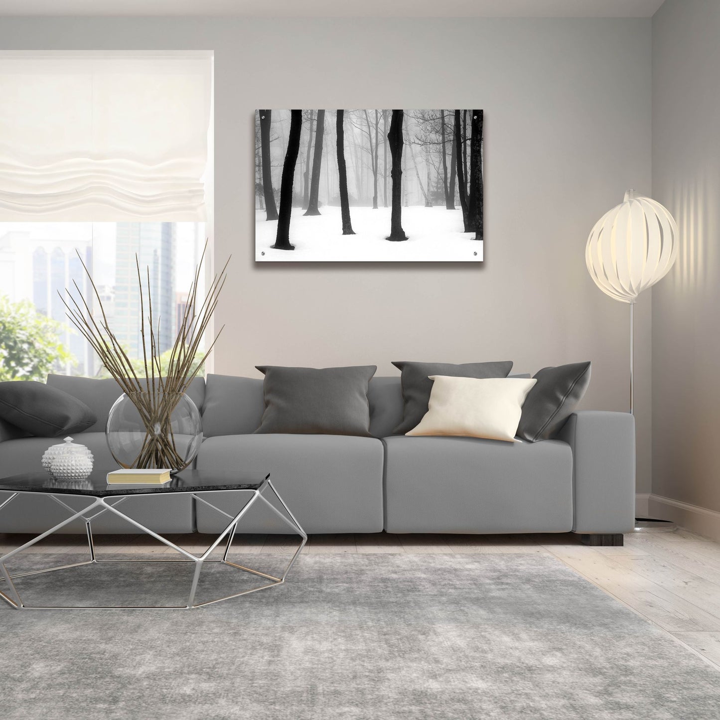 Epic Art ' Winter Fog' by Kelly Sinclair, Acrylic Glass Wall Art,36x24