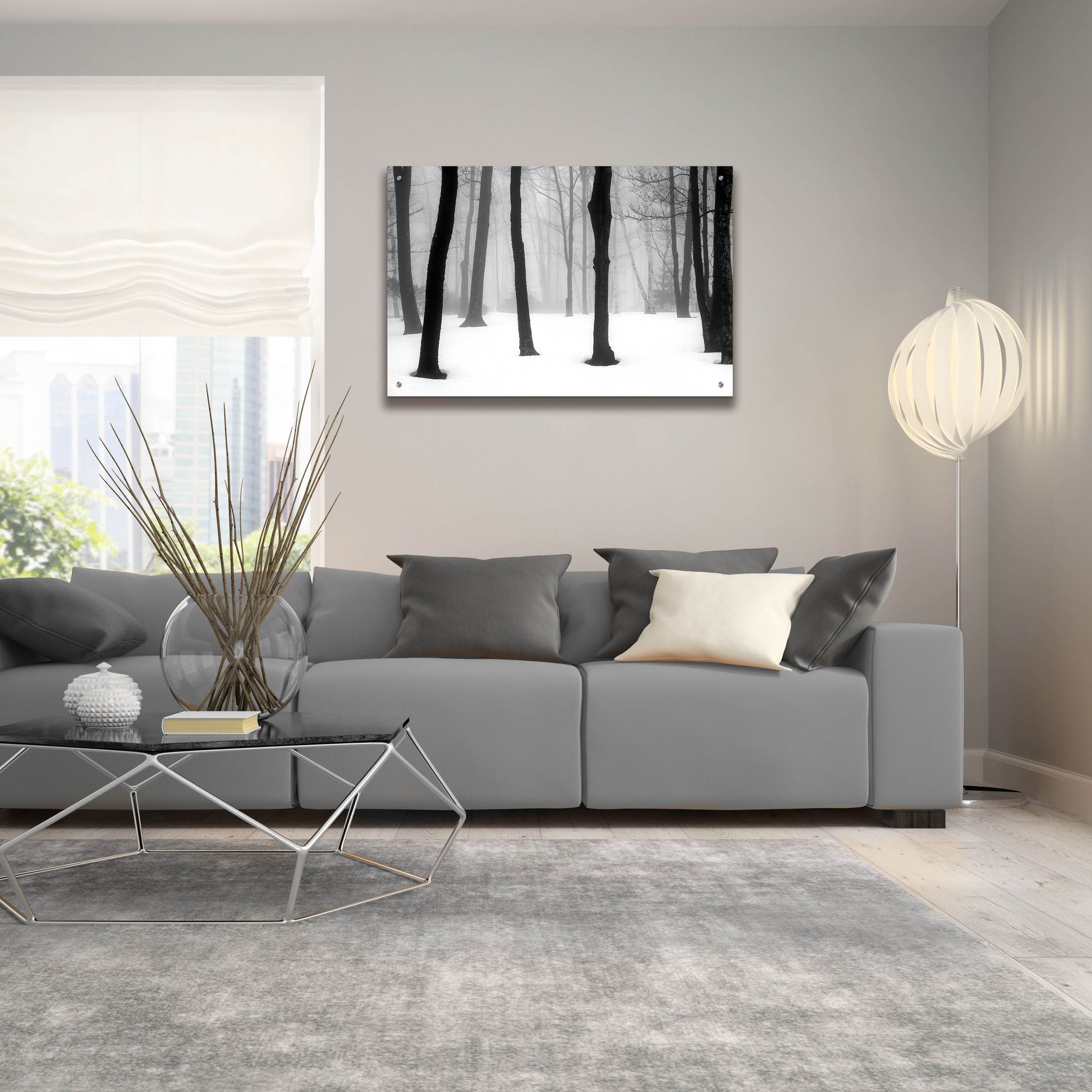 Epic Art ' Winter Fog' by Kelly Sinclair, Acrylic Glass Wall Art,36x24